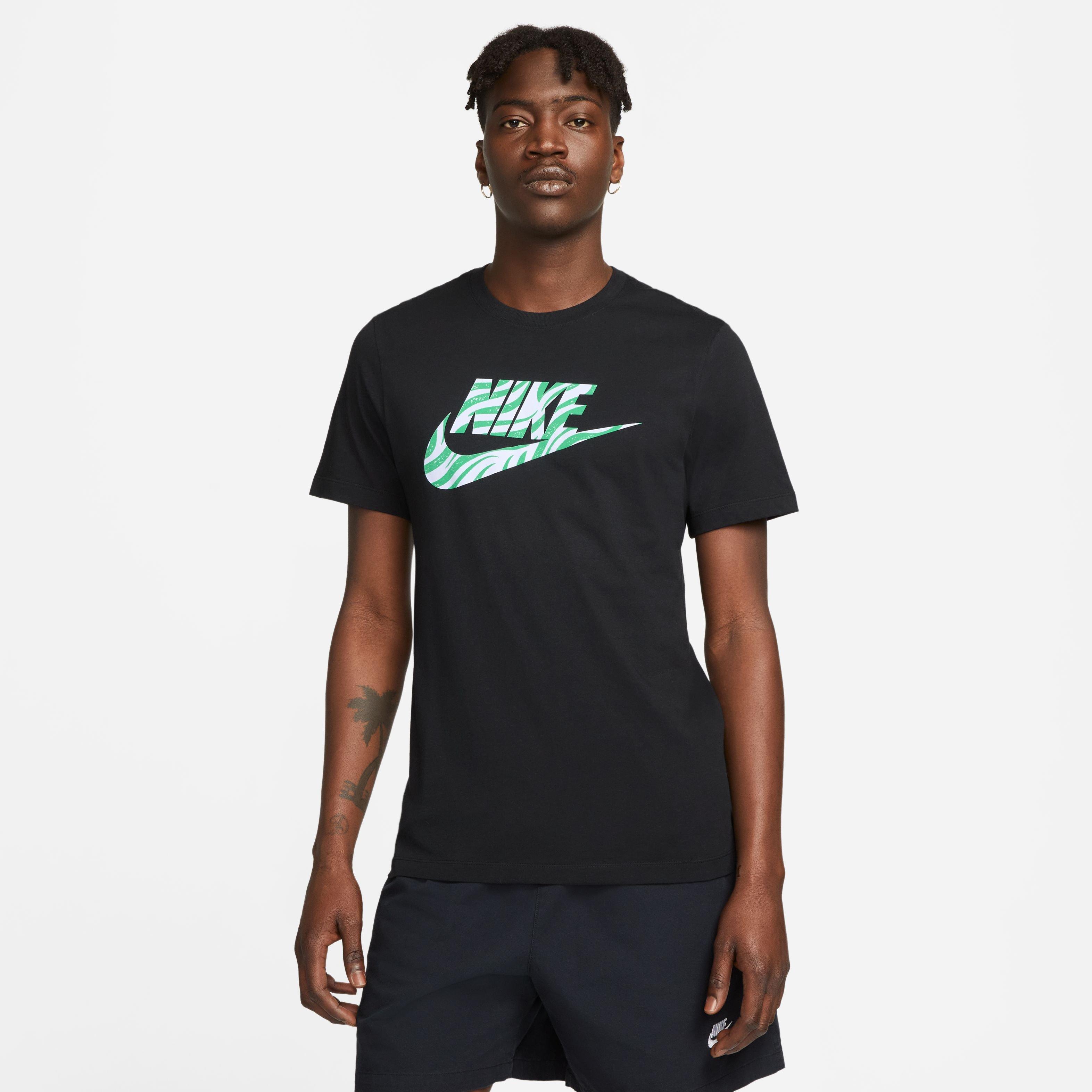 Nike Men's Sportswear Futura Tee-Black - BLACK Thumbnail View 3