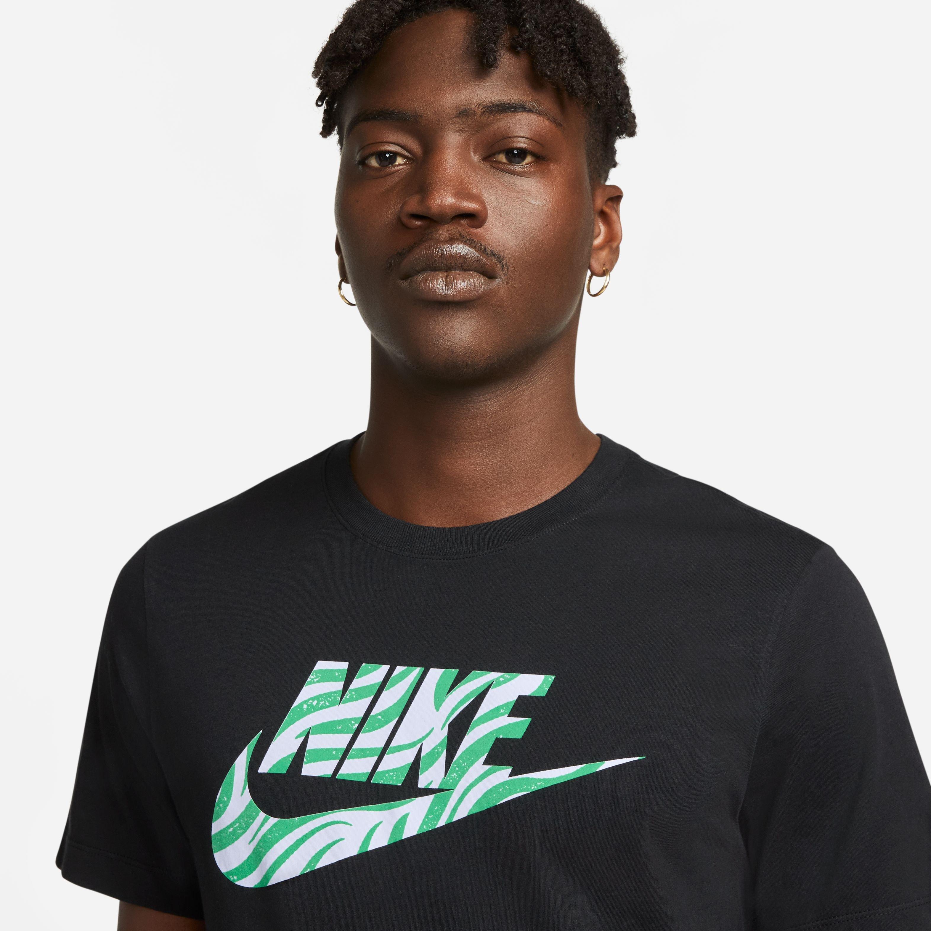Nike Men's Sportswear Futura Tee-Black - BLACK Thumbnail View 2