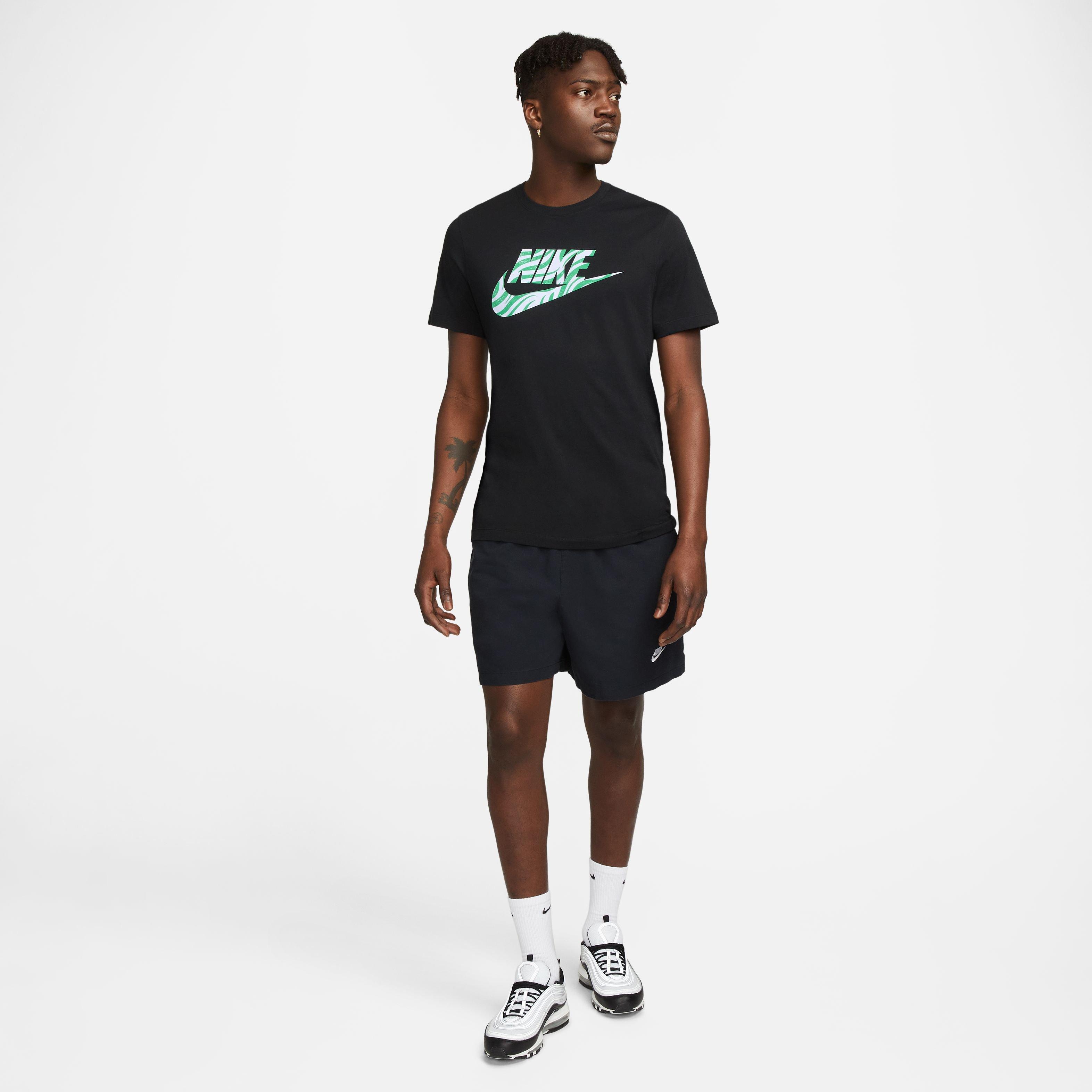 Nike Men's Sportswear Futura Tee-Black - BLACK Thumbnail View 1