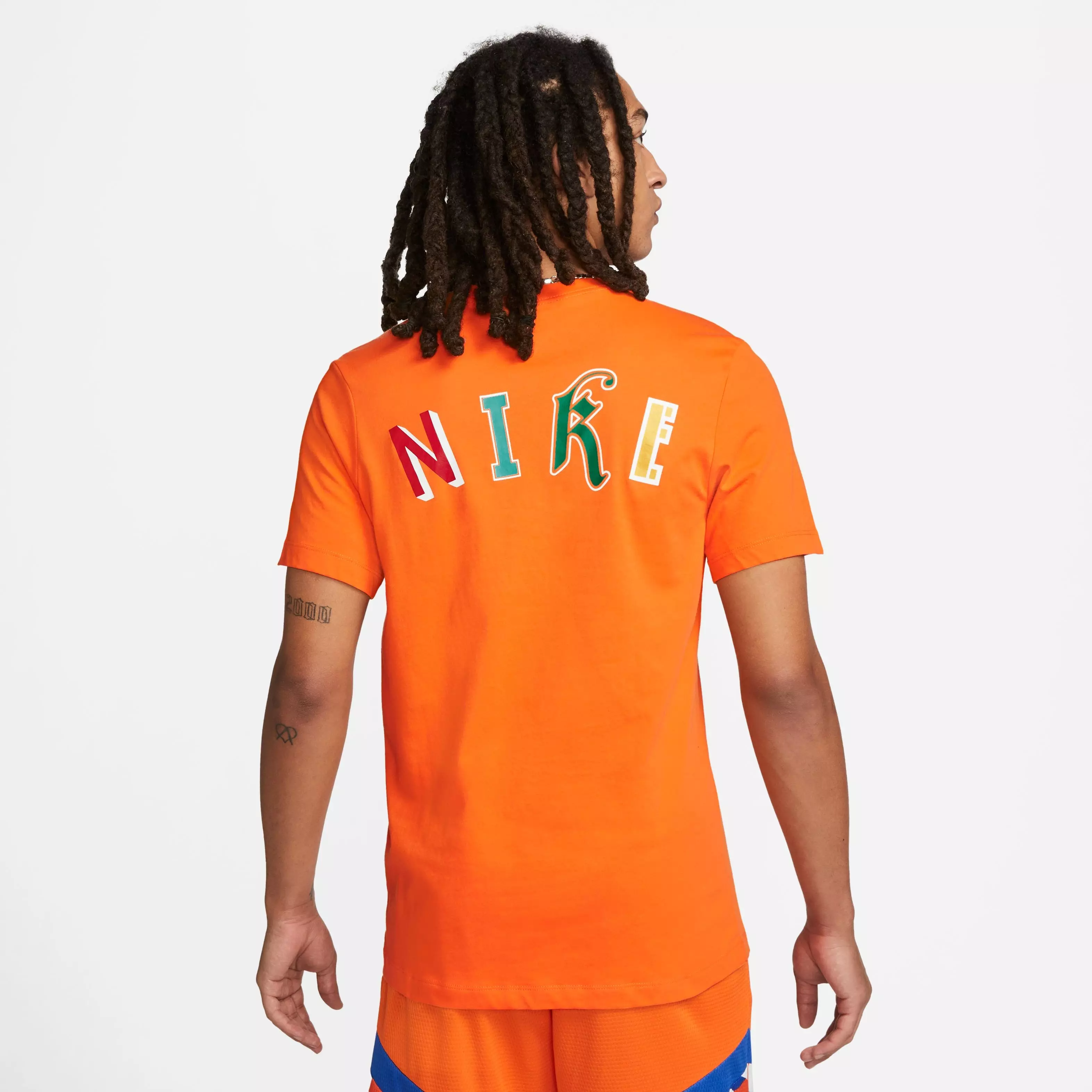 Nike Men's Dri-FIT Basketball Tee-Orange - ORANGE