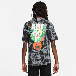 Nike Men's Max90 All Over Print Basketball Tee-Grey/Pink