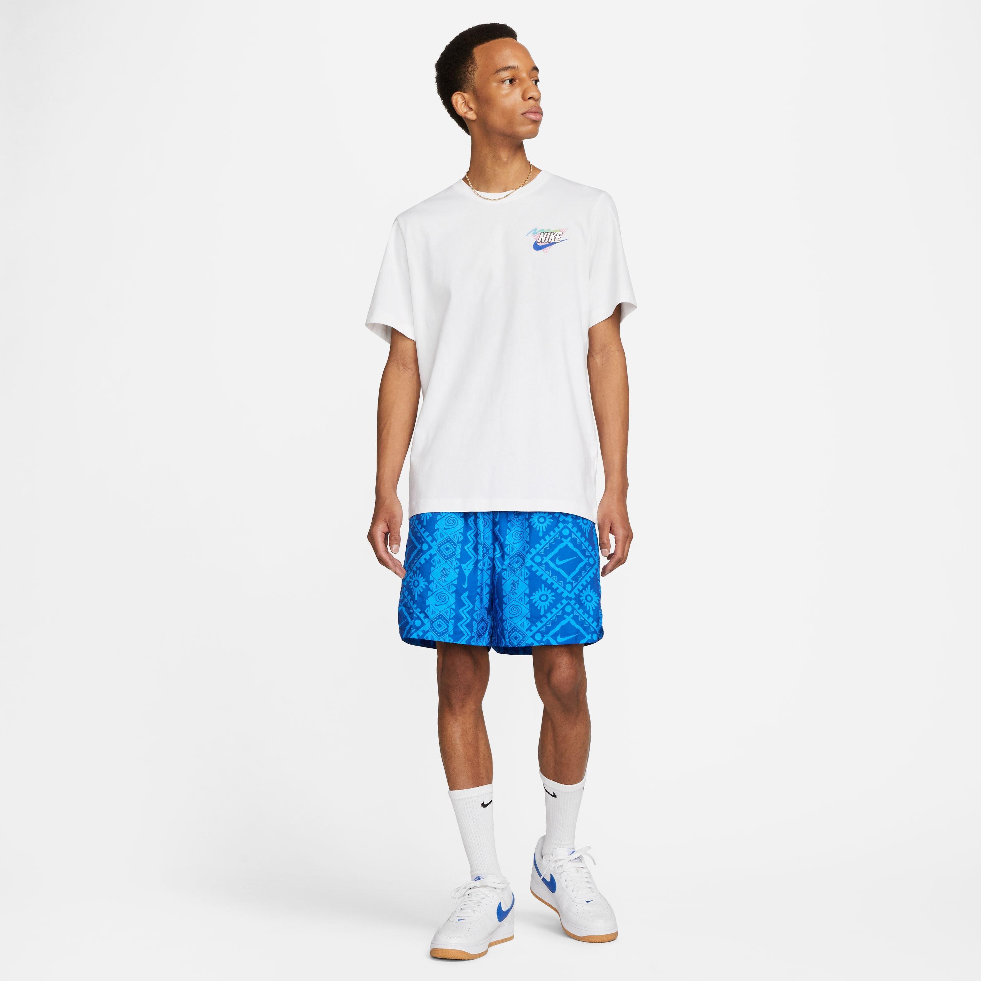 Nike Men's Sportswear Beach Pug Tee-White - WHITE Thumbnail View 6