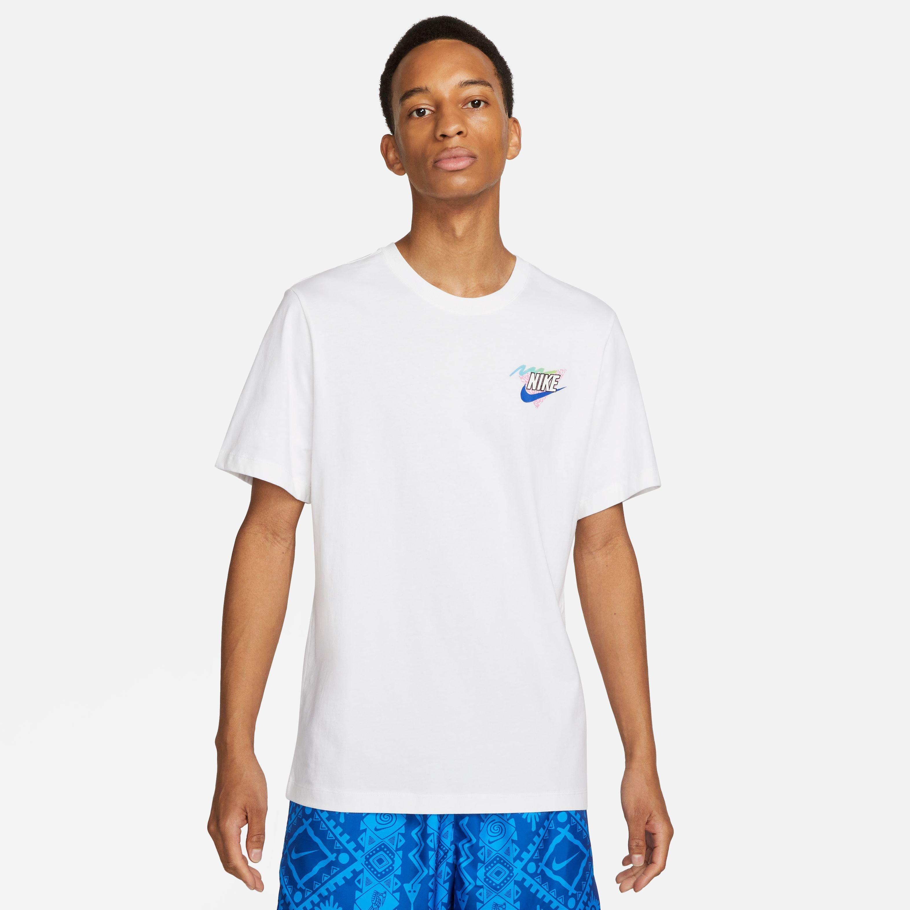 Nike Men's Sportswear Beach Pug Tee-White - WHITE Thumbnail View 10