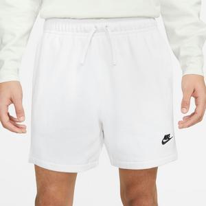 Nike Men's Club Fleece French Terry Flow Shorts-White