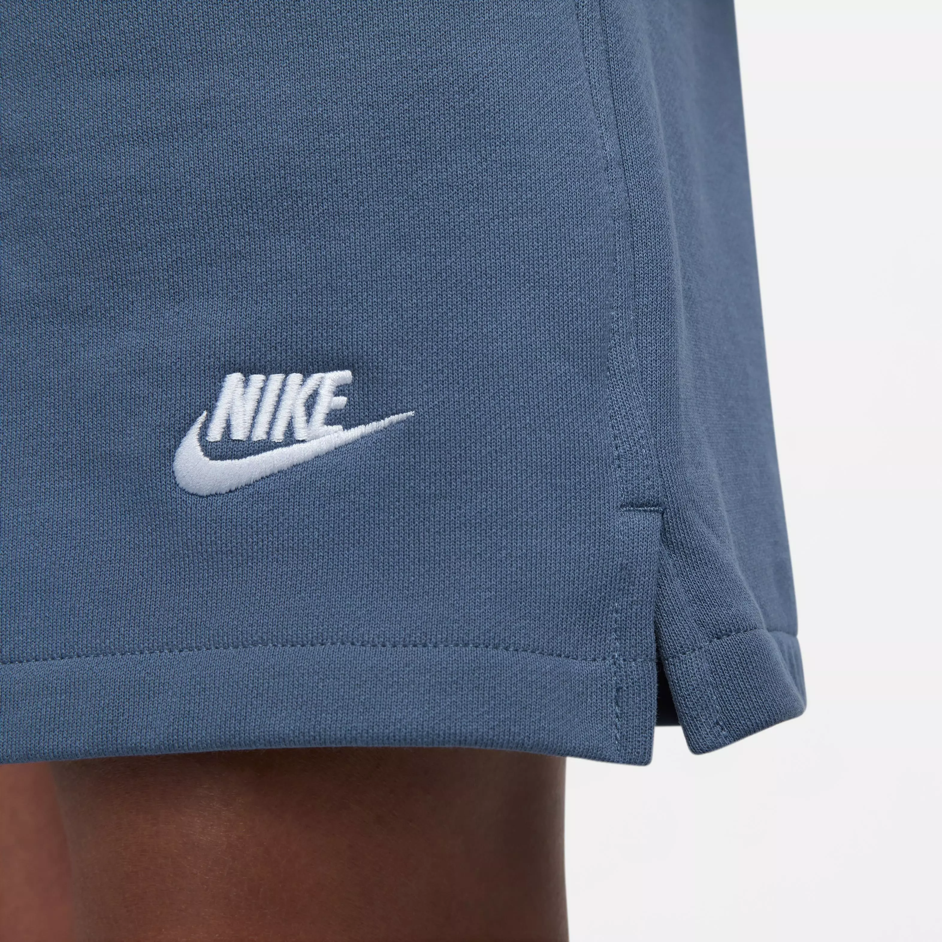 Nike Men's Club Fleece French Terry Flow Shorts-Blue - BLUE