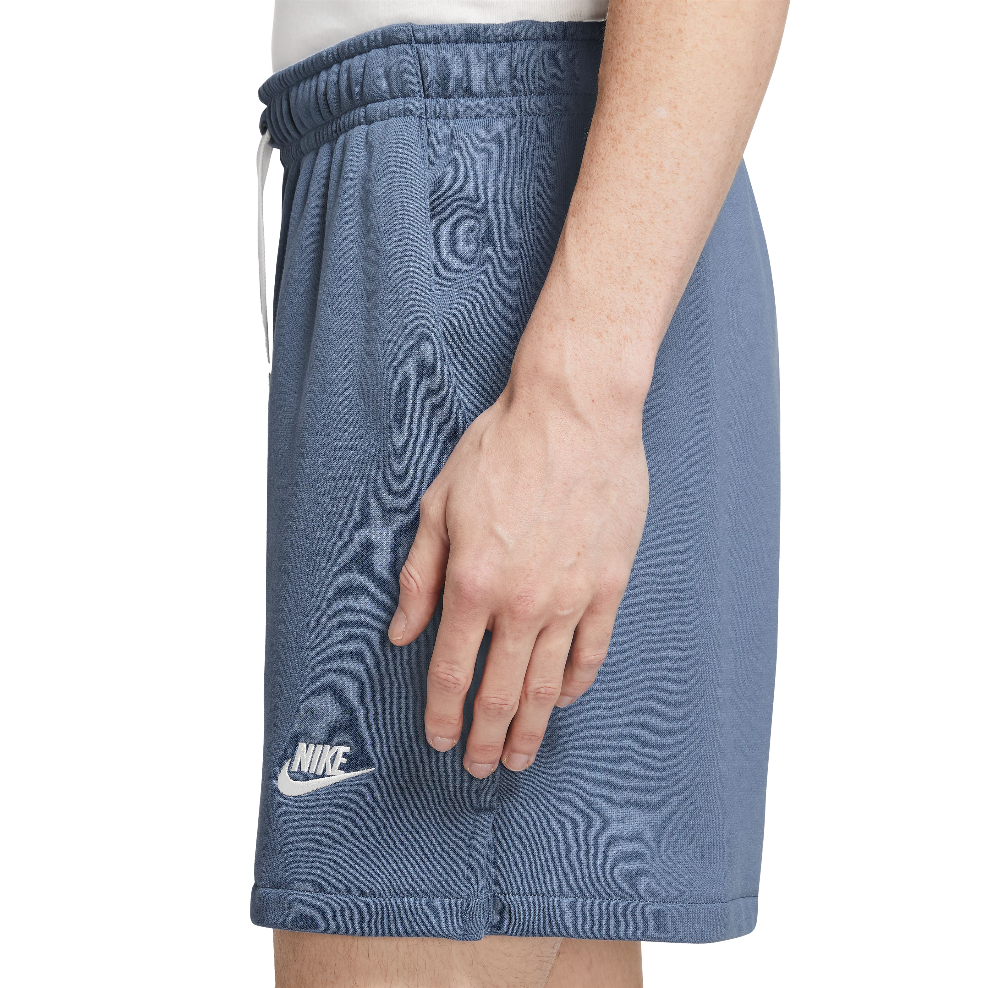 Nike Men's Club Fleece French Terry Flow Shorts-Blue - BLUE Thumbnail View 3