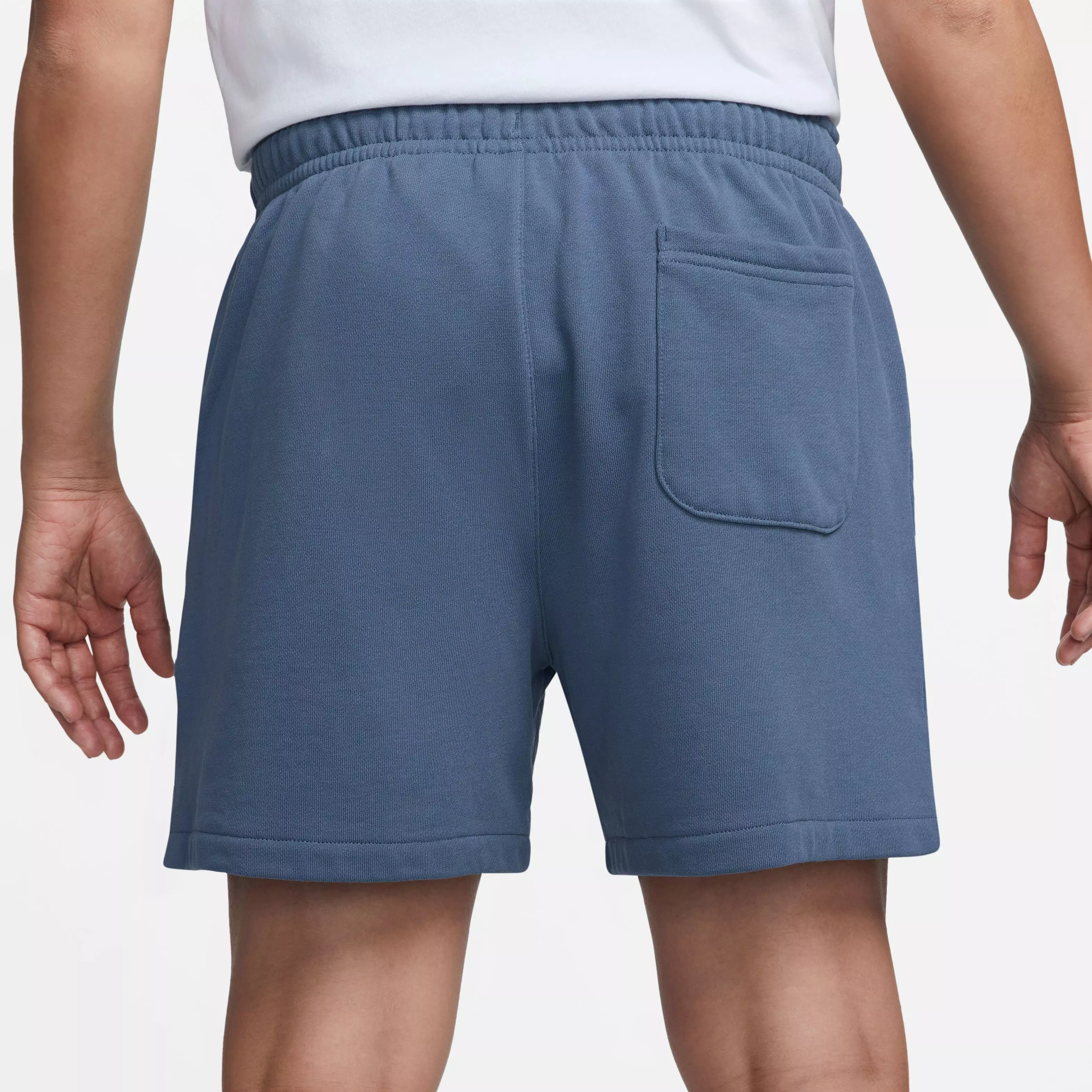 Nike Men's Club Fleece French Terry Flow Shorts-Blue - BLUE