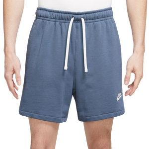 Nike Men's Club Fleece French Terry Flow Shorts-Blue
