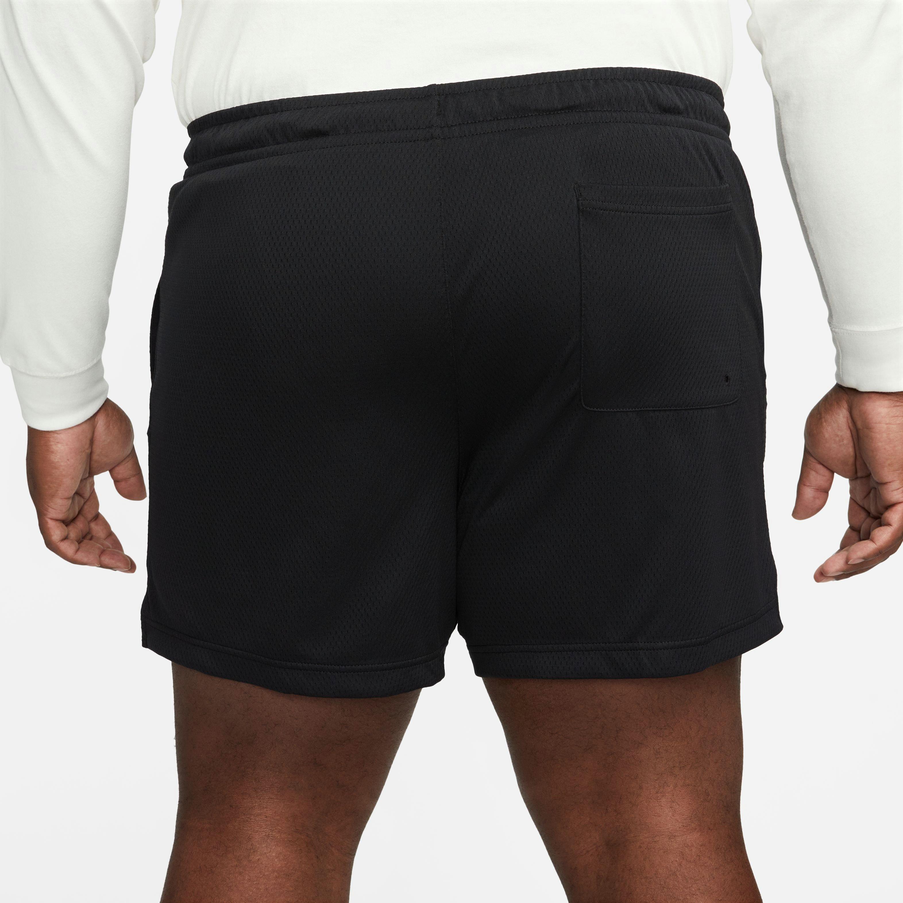 Nike Men's Sportswear Sport Essentials Woven Lined Flow Mesh Shorts-Black - BLACK Thumbnail View 3