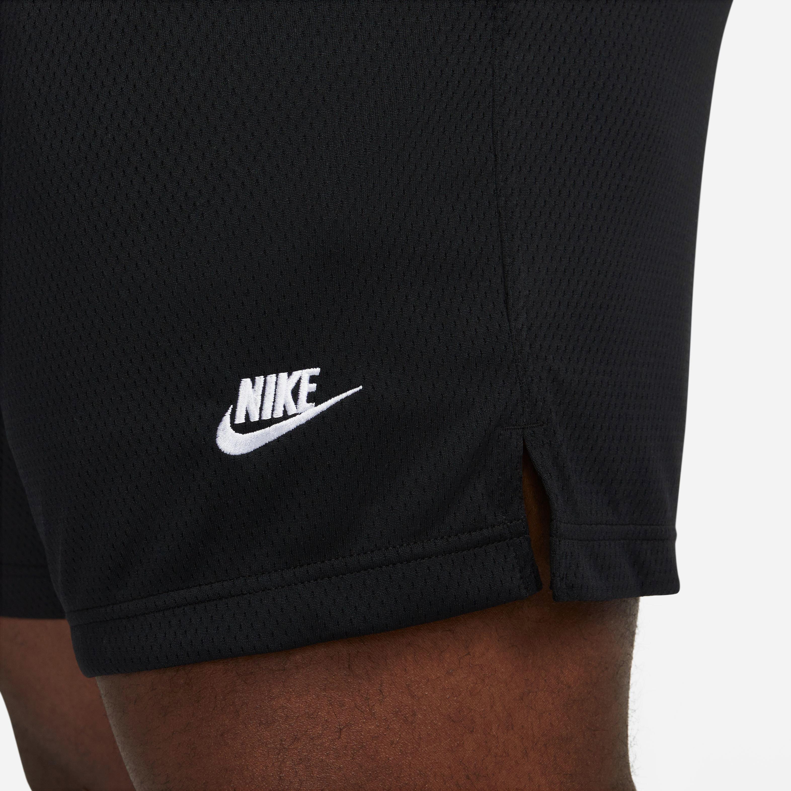 Nike Men's Sportswear Sport Essentials Woven Lined Flow Mesh Shorts-Black - BLACK Thumbnail View 12