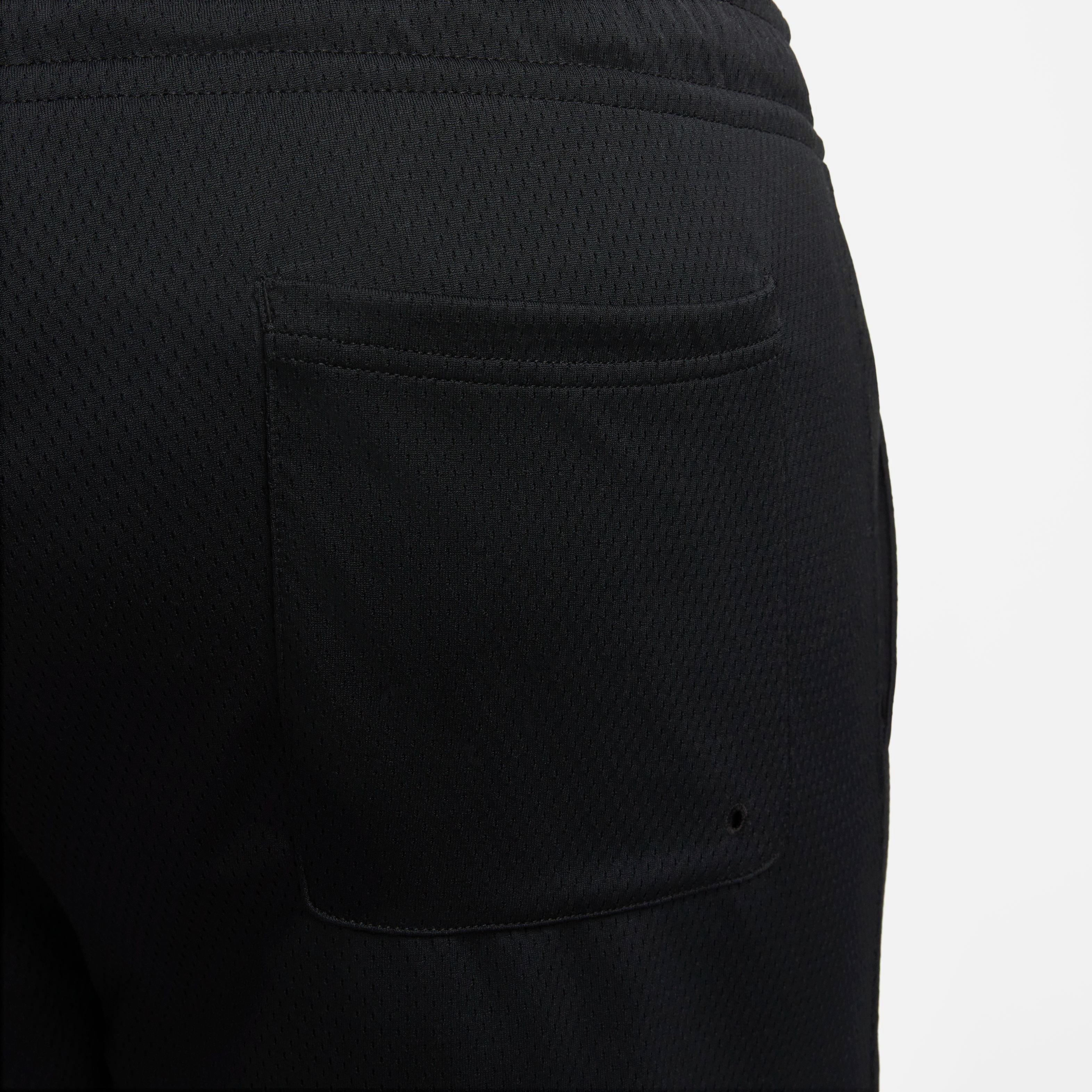 Nike Men's Sportswear Sport Essentials Woven Lined Flow Mesh Shorts-Black - BLACK Thumbnail View 6
