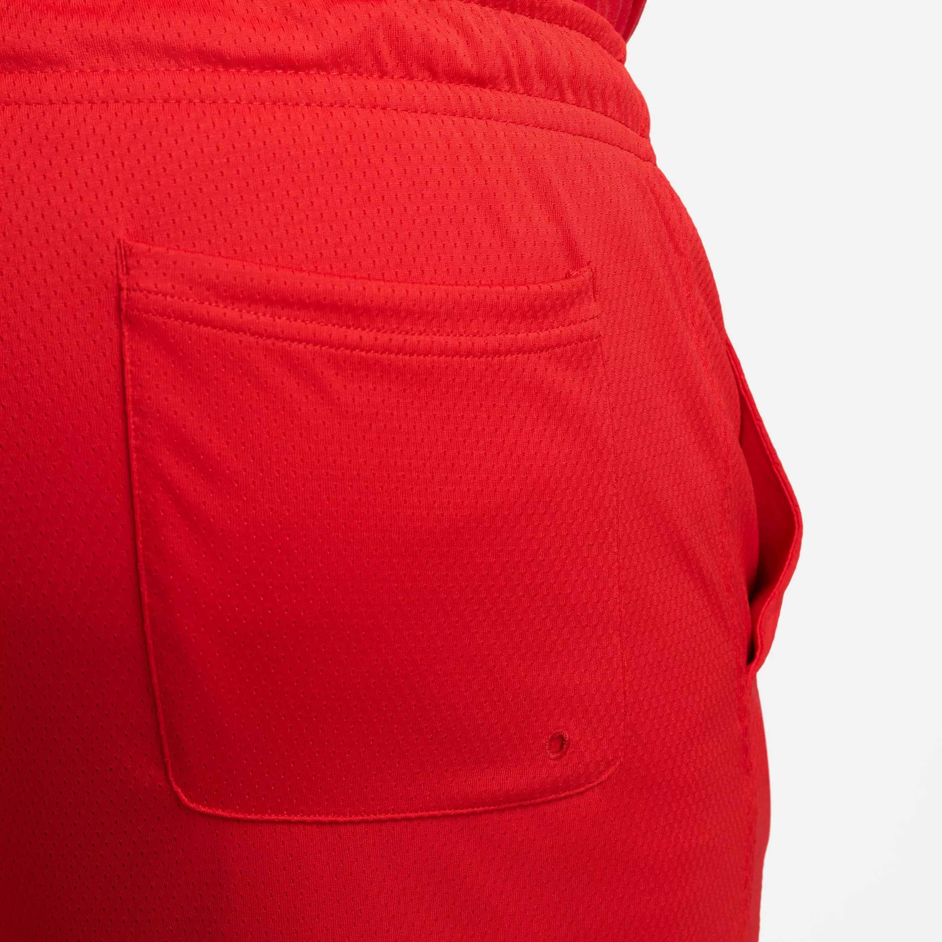 Nike Men's Sportswear Sport Essentials Woven Lined Flow Mesh Shorts-Red - RED