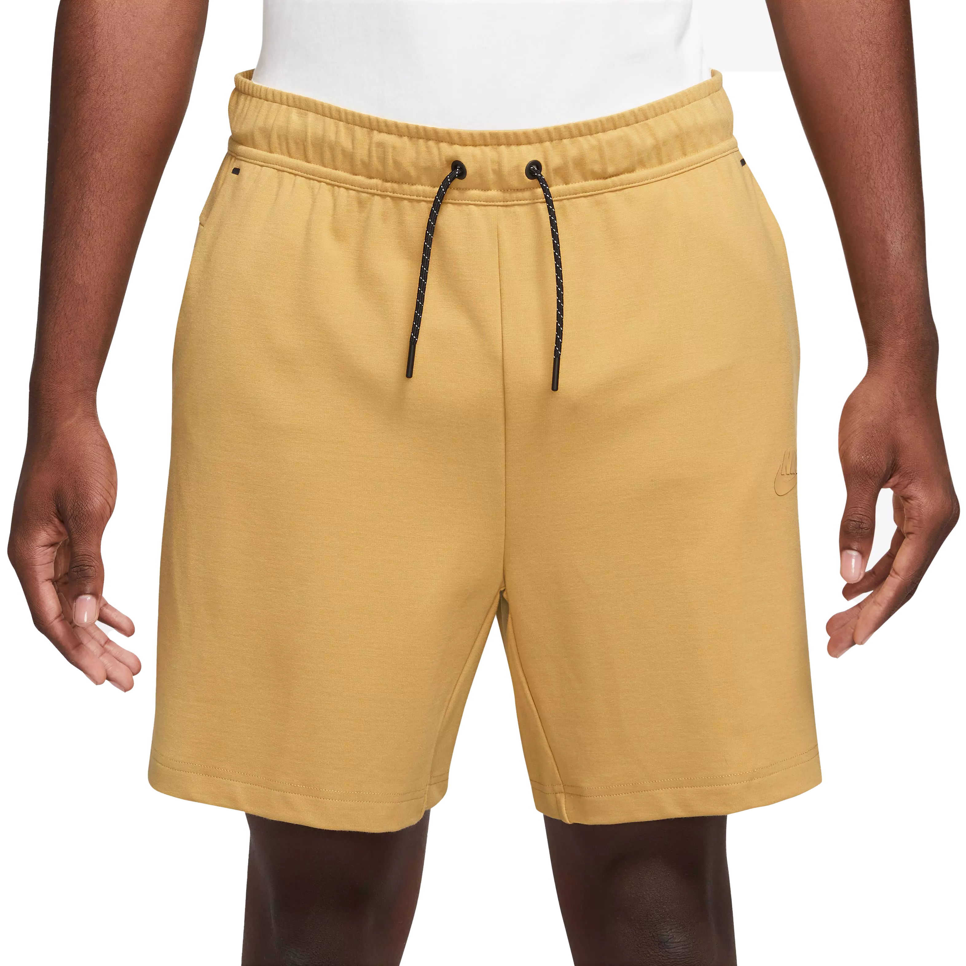 Nike Men's Tech Essentials Fleece Shorts-Tan - TAN