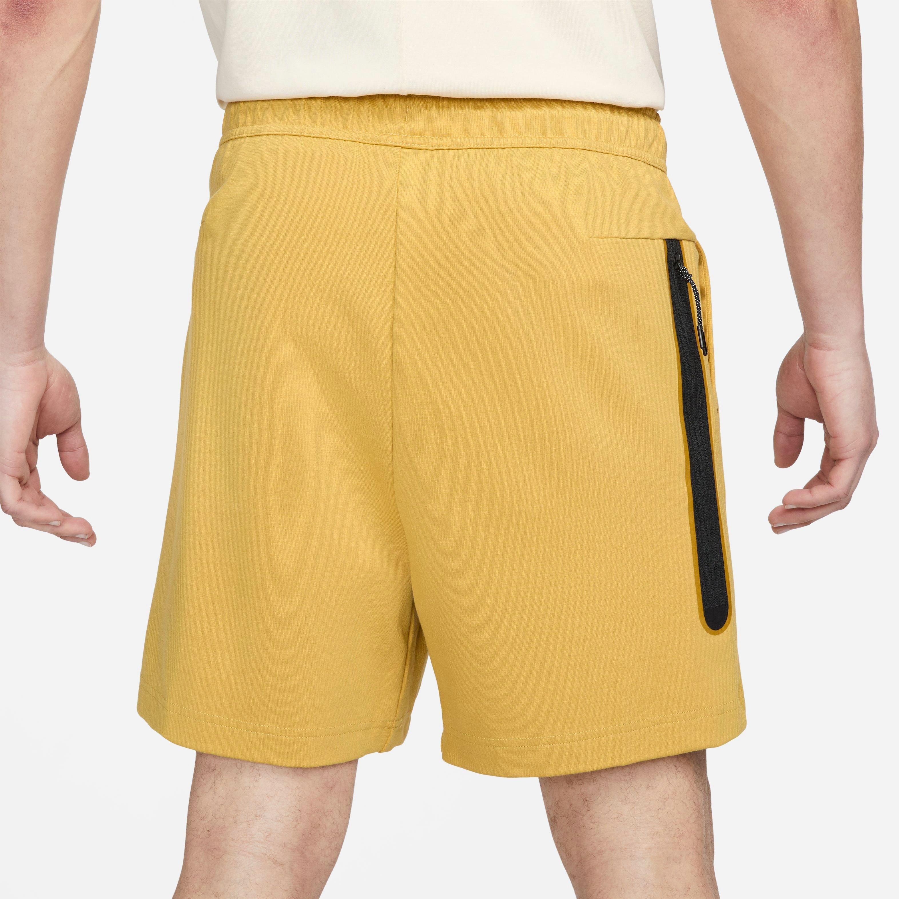 Nike Men's Tech Essentials Fleece Shorts-Tan - TAN Thumbnail View 5