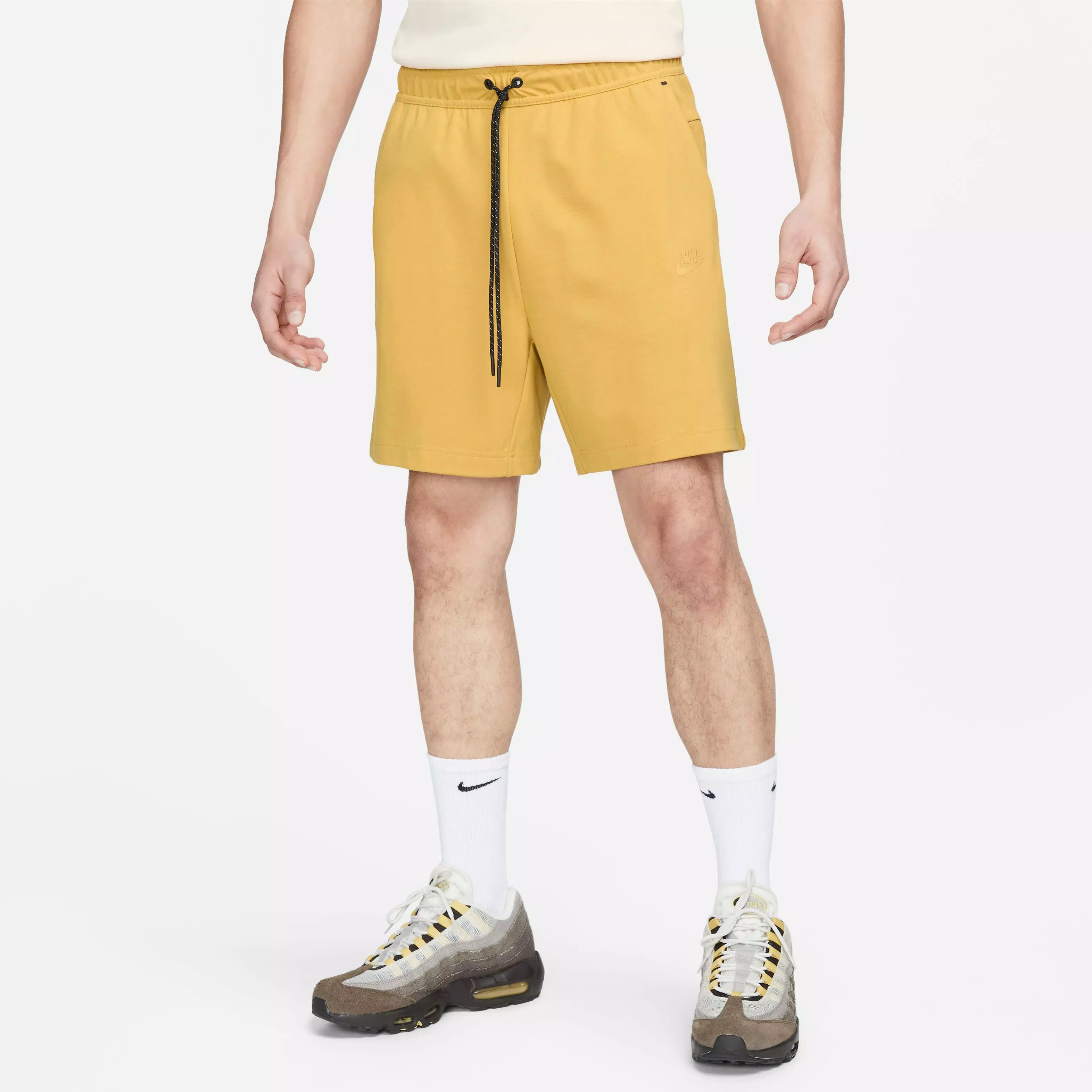Nike Men's Tech Essentials Fleece Shorts-Tan - TAN