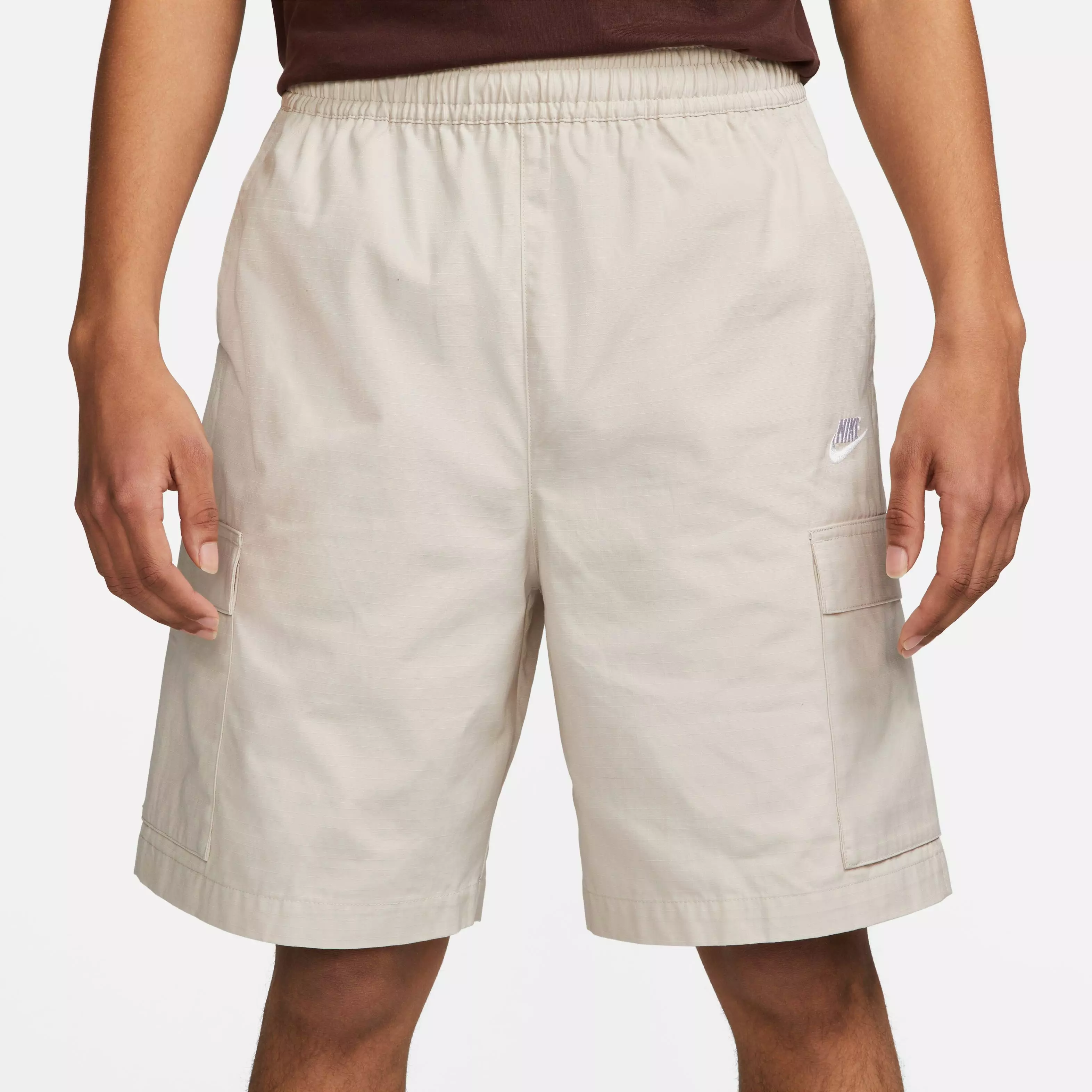 Nike Men's Club Cargo Woven Shorts-Khaki - KHAKI