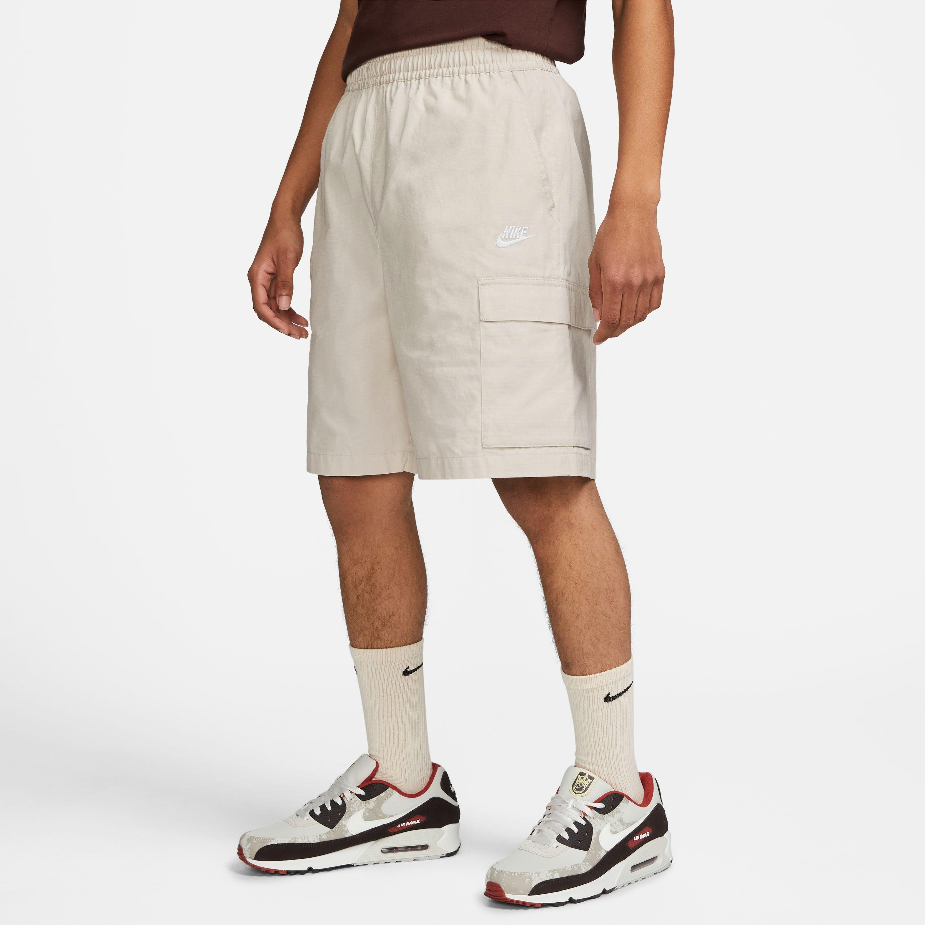 Nike Men's Club Cargo Woven Shorts-Khaki - KHAKI Thumbnail View 7