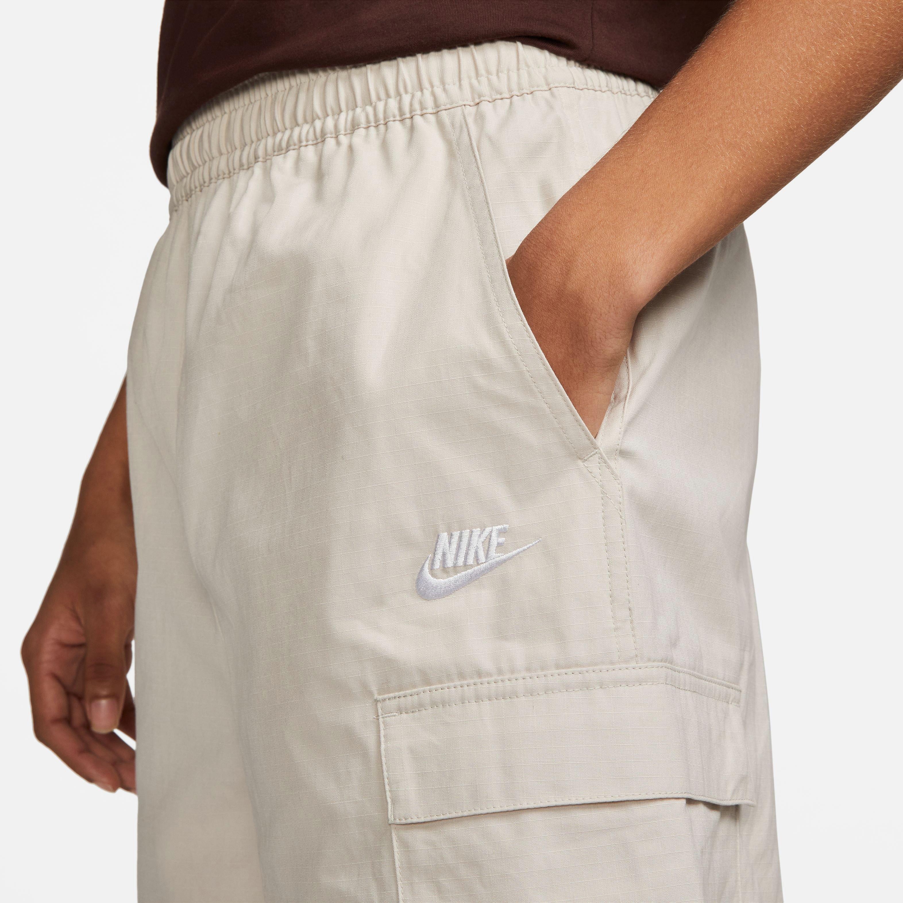 Nike Men's Club Cargo Woven Shorts-Khaki - KHAKI Thumbnail View 8
