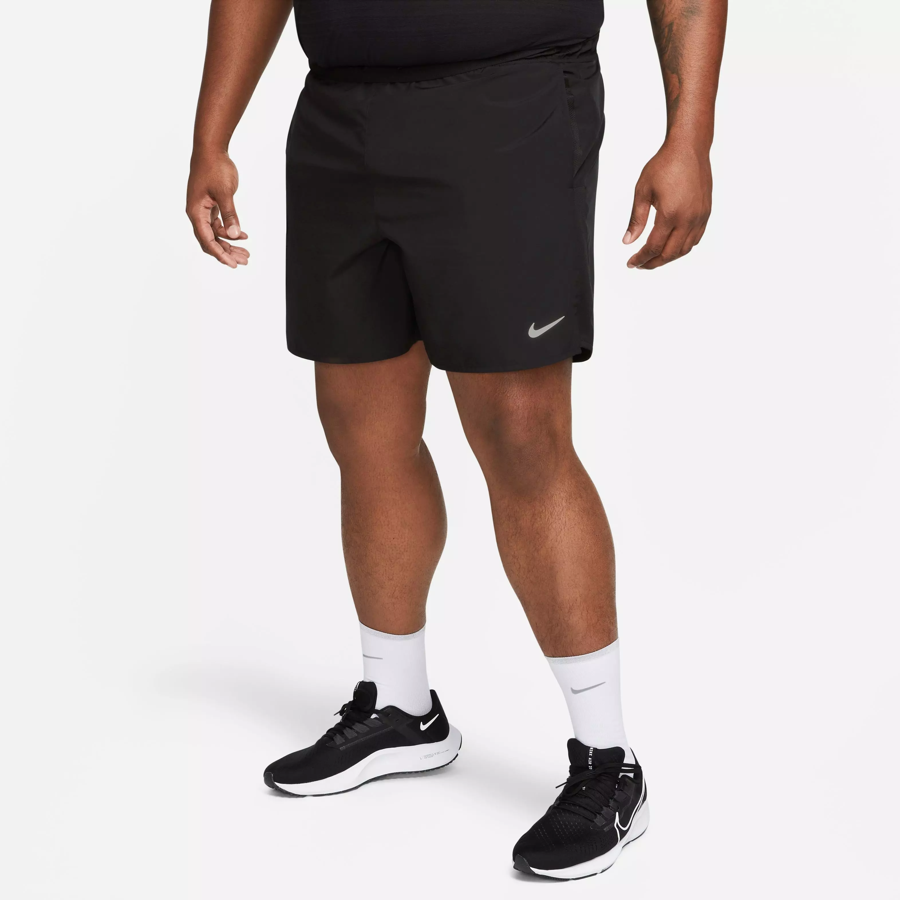 Nike Men's Dri-FIT Challenger Brief-Lined Running Shorts - Black - BLACK