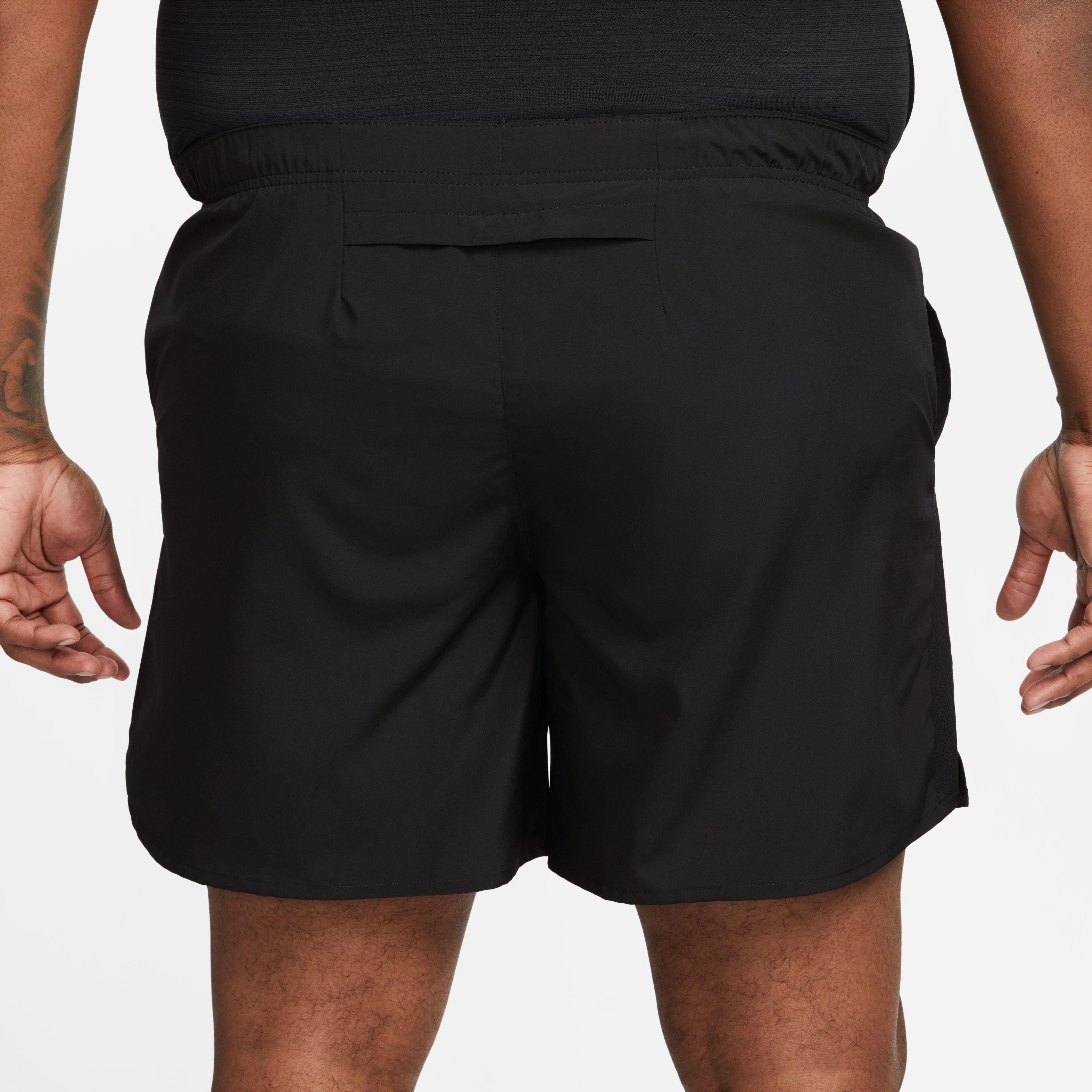 Nike Men's Dri-FIT Challenger Brief-Lined Running Shorts-Black - BLACK Thumbnail View 8