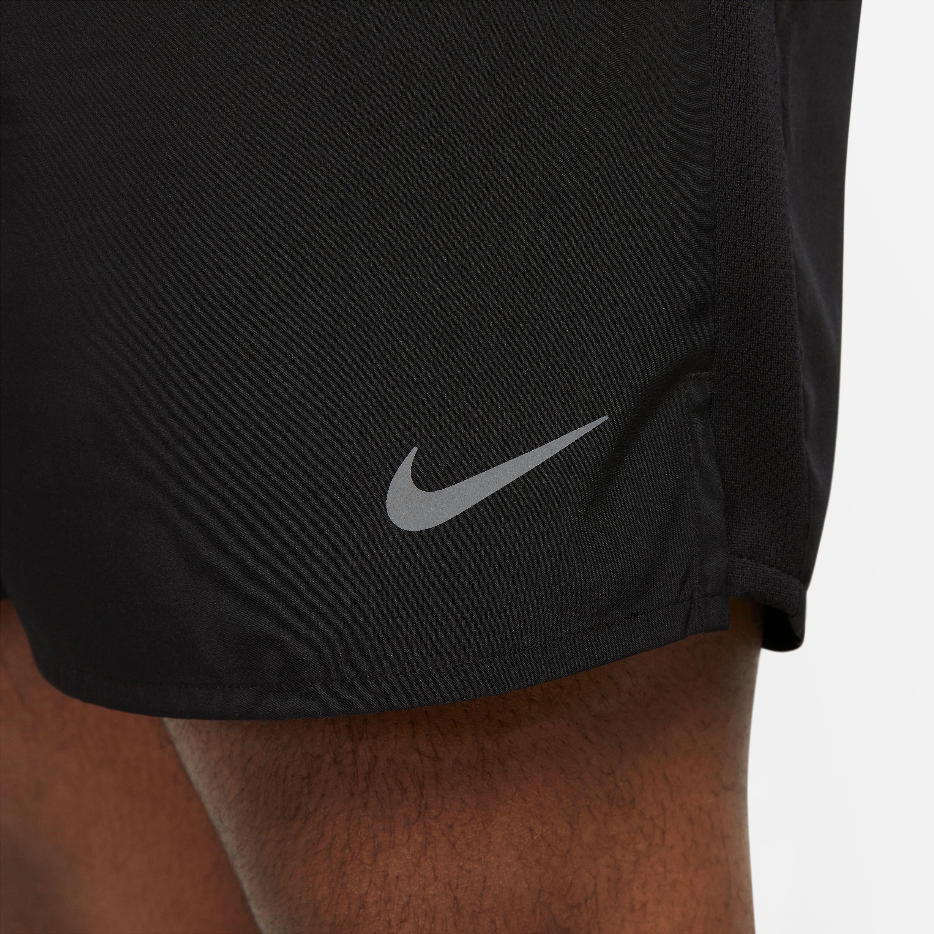 Nike Men's Dri-FIT Challenger Brief-Lined Running Shorts - Black - BLACK Thumbnail View 7