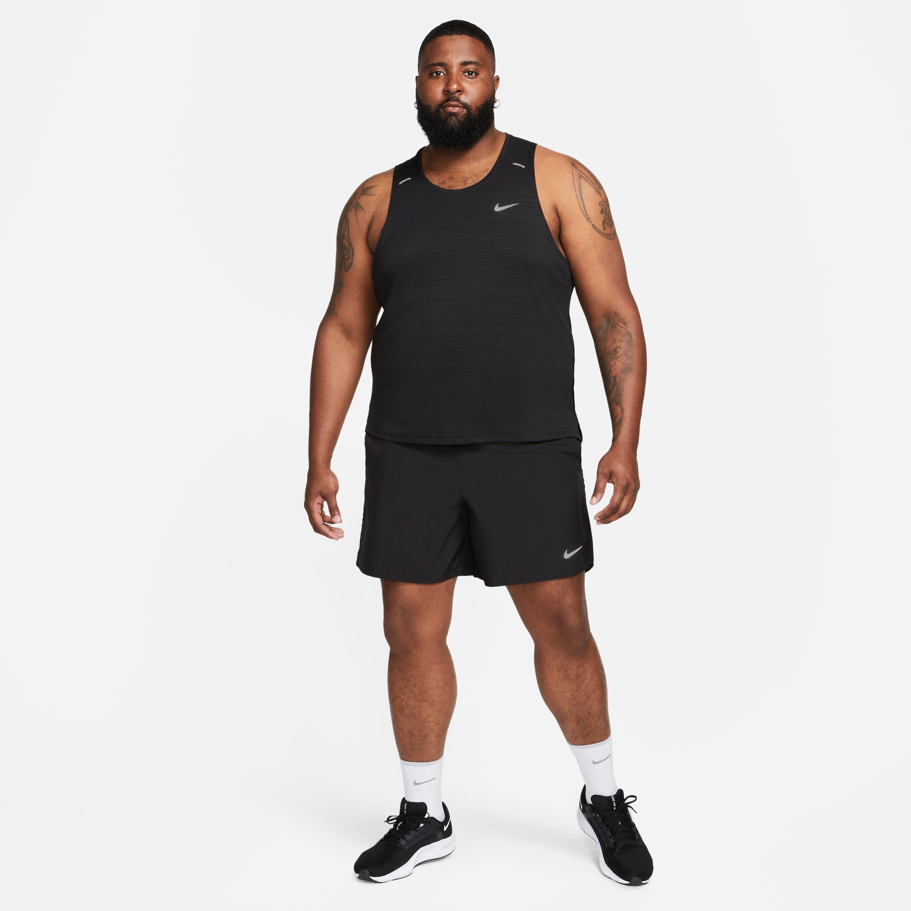 Nike Men's Dri-FIT Challenger Brief-Lined Running Shorts - Black - BLACK Thumbnail View 17