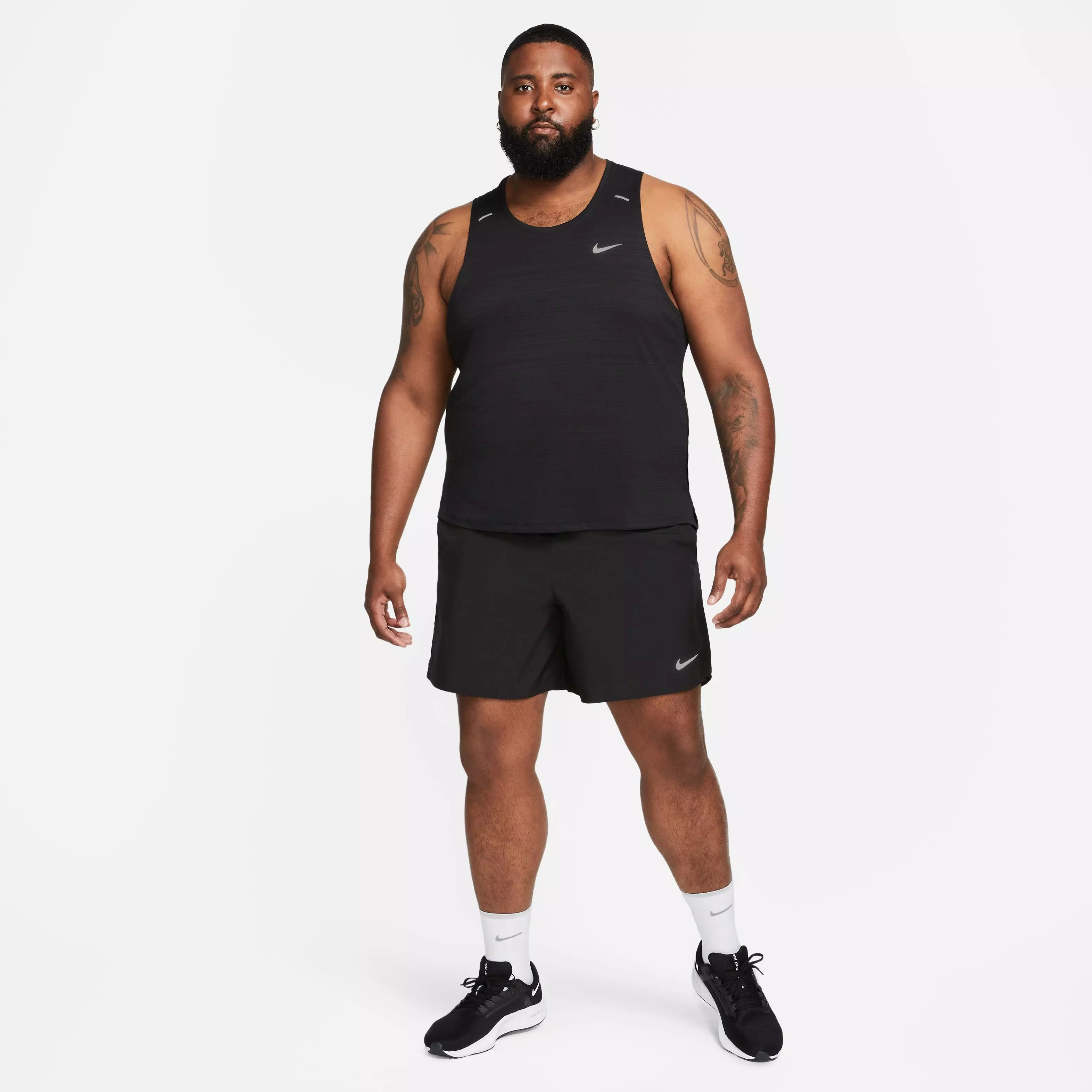 Nike Men's Dri-FIT Challenger Brief-Lined Running Shorts - Black - BLACK