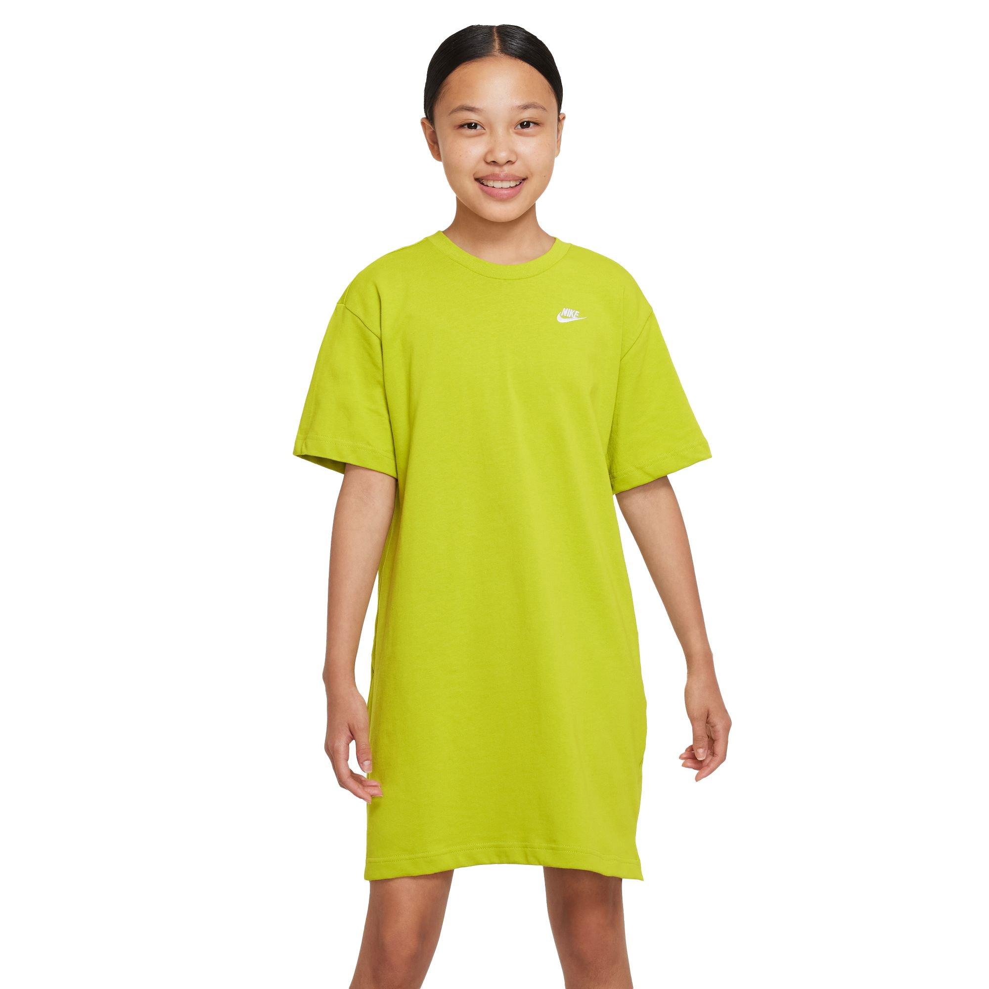 Yellow nike best sale t shirt dress