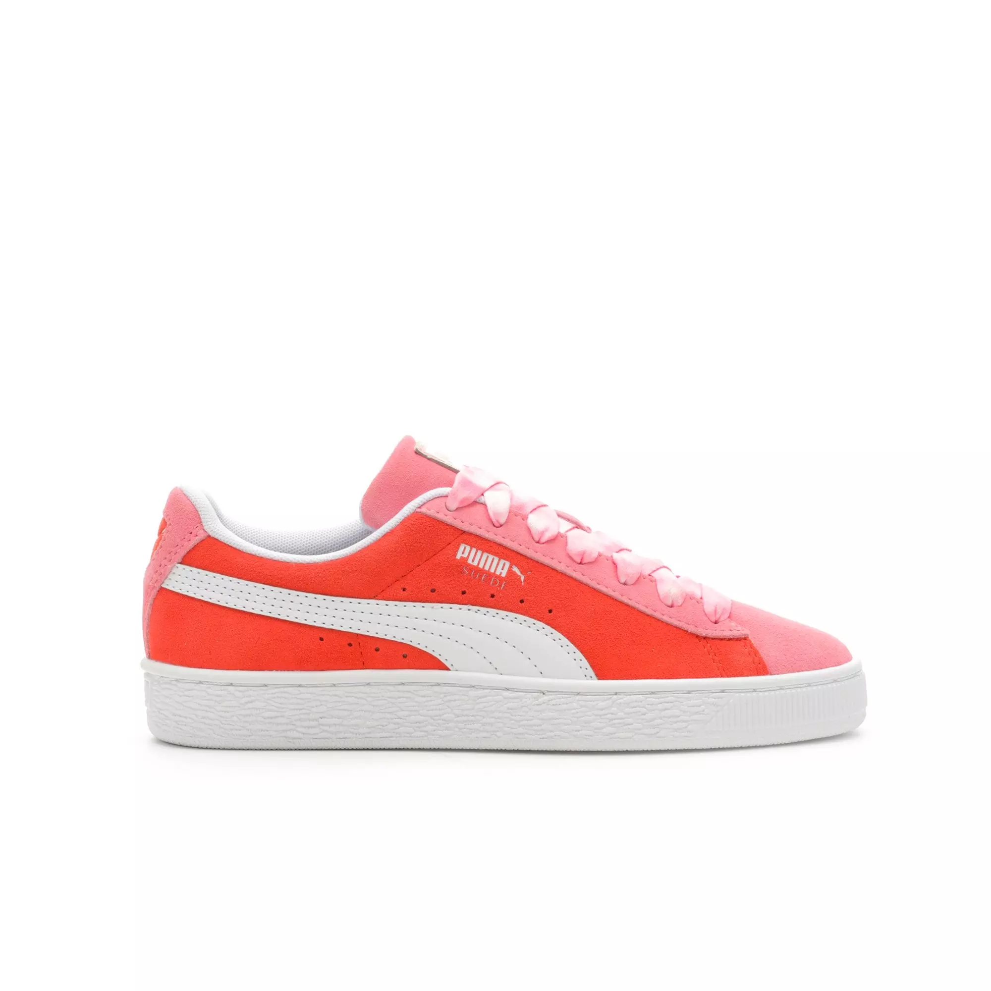 PUMA Suede Classic XXI "Flower Child" Grade School Girls' Shoe - PINK/RED