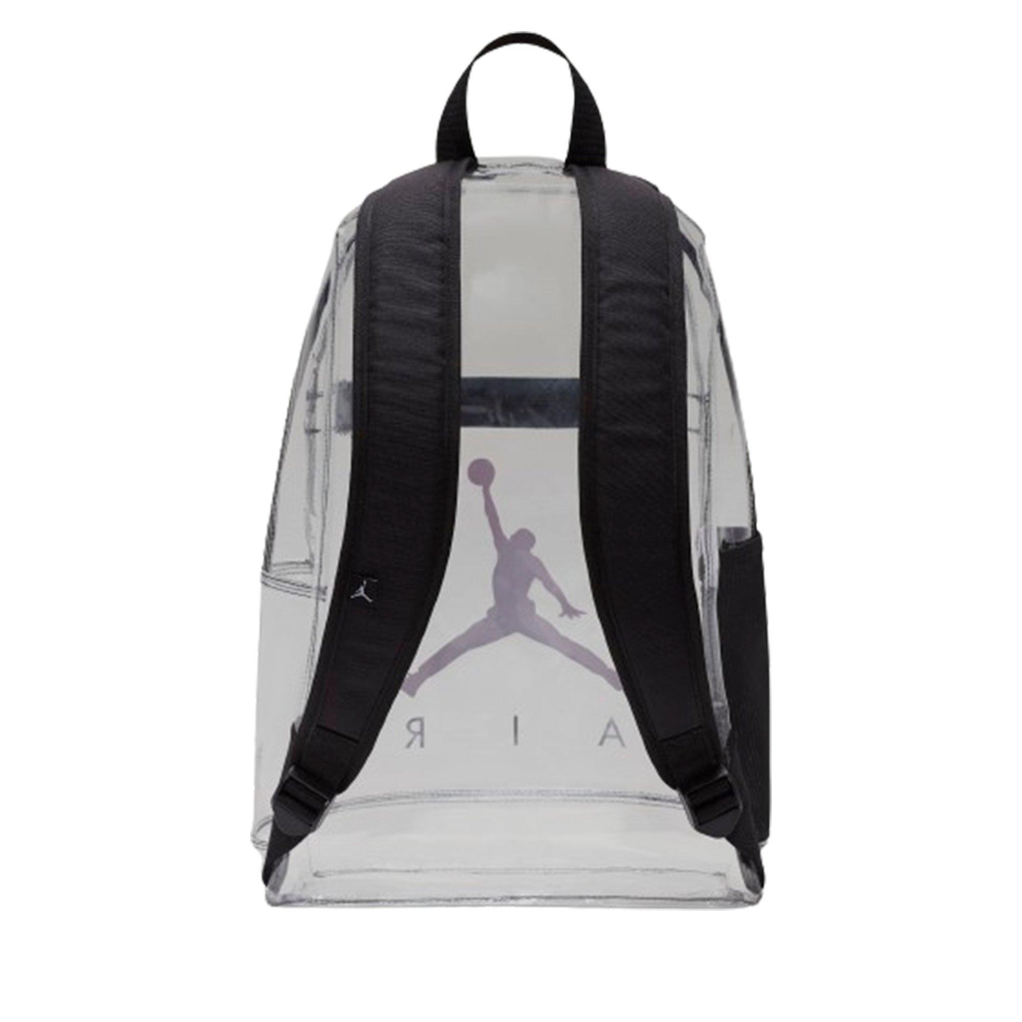 Jordan Air School Clear Backpack - Black/Red