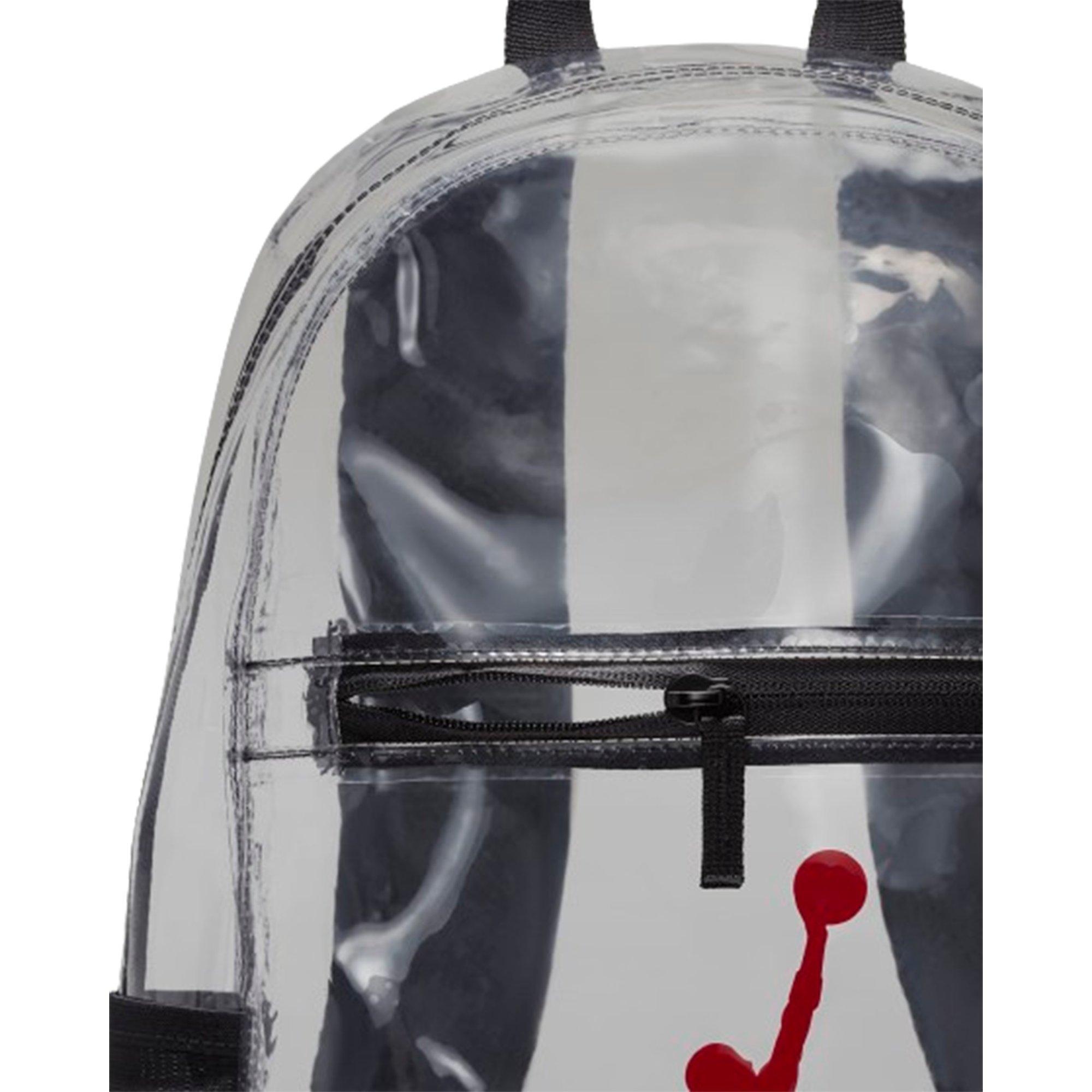 Jordan Air School Clear Backpack - Black/Red