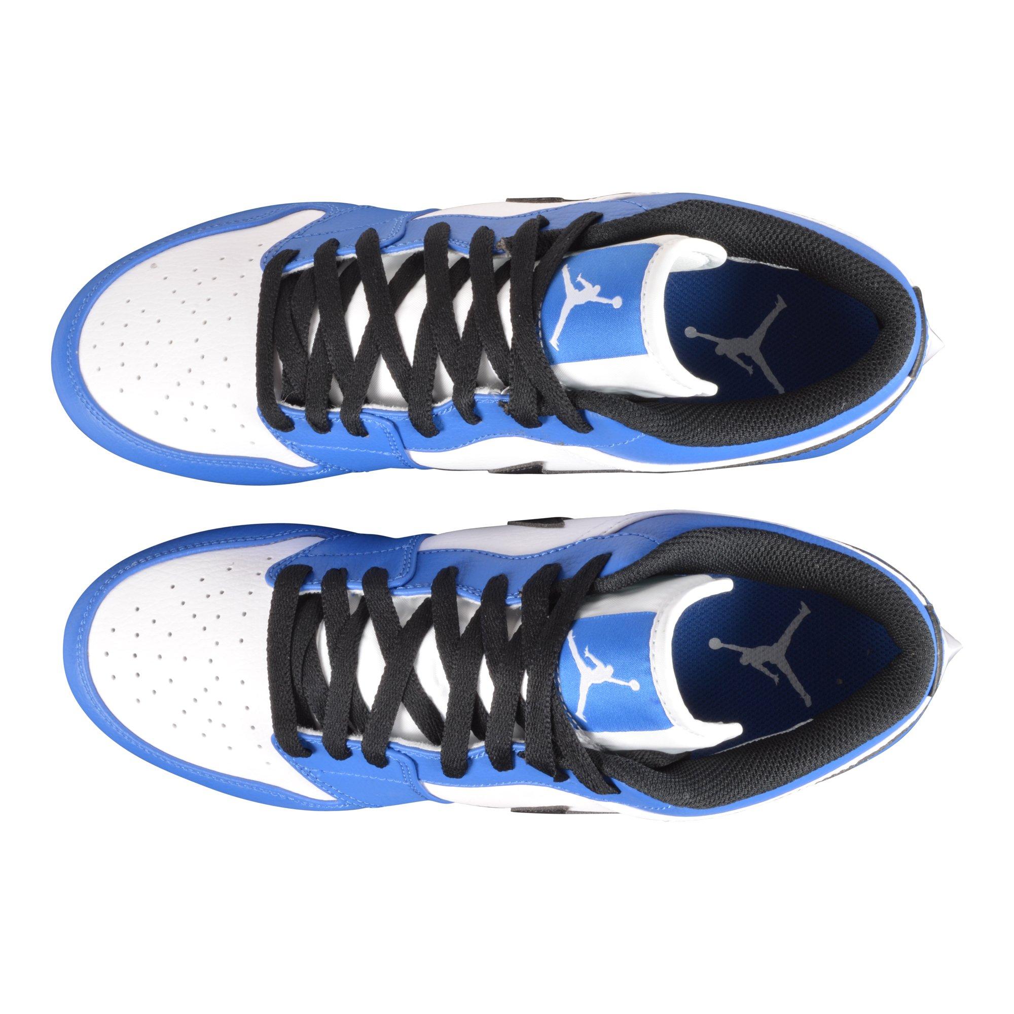 Jordan 1 Low TD "Black/Royal/White" Men's Football Cleat - Black/Royal/White Thumbnail View 6