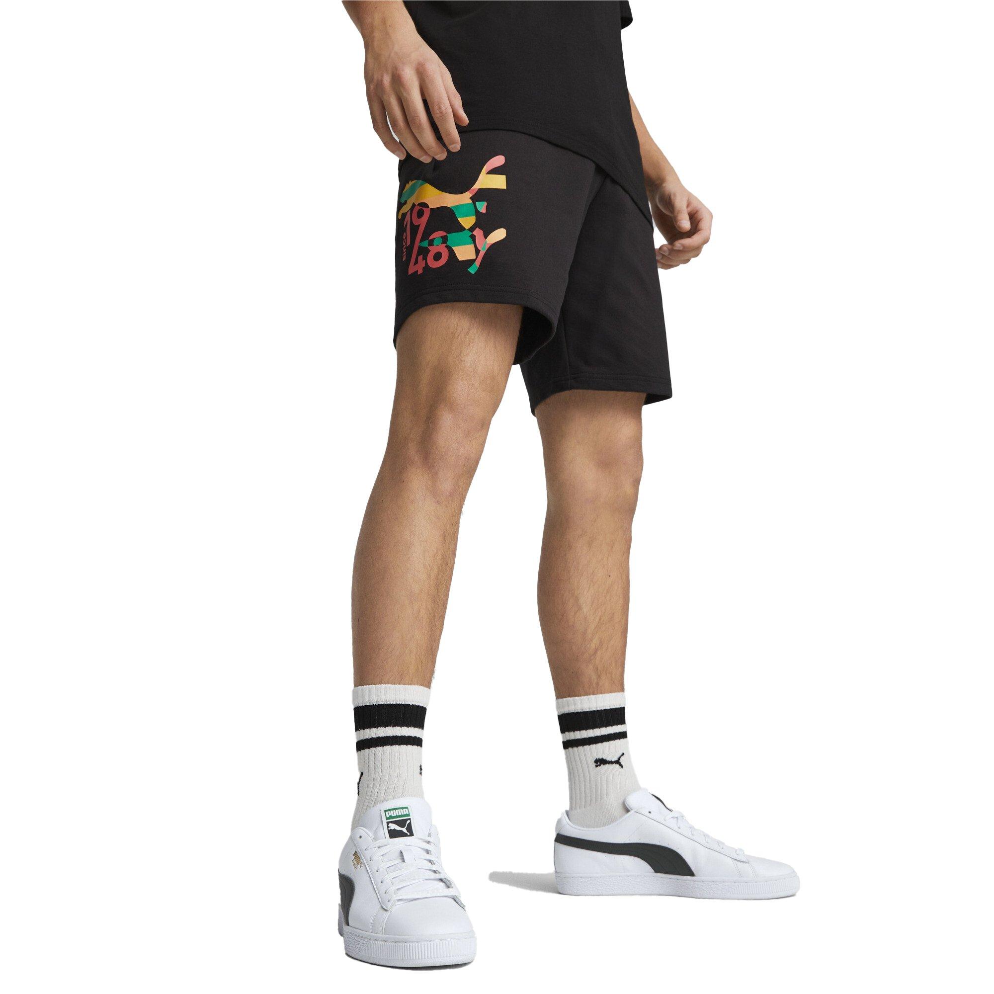 PUMA Men's Worldwide 8" Shorts-Black - BLACK