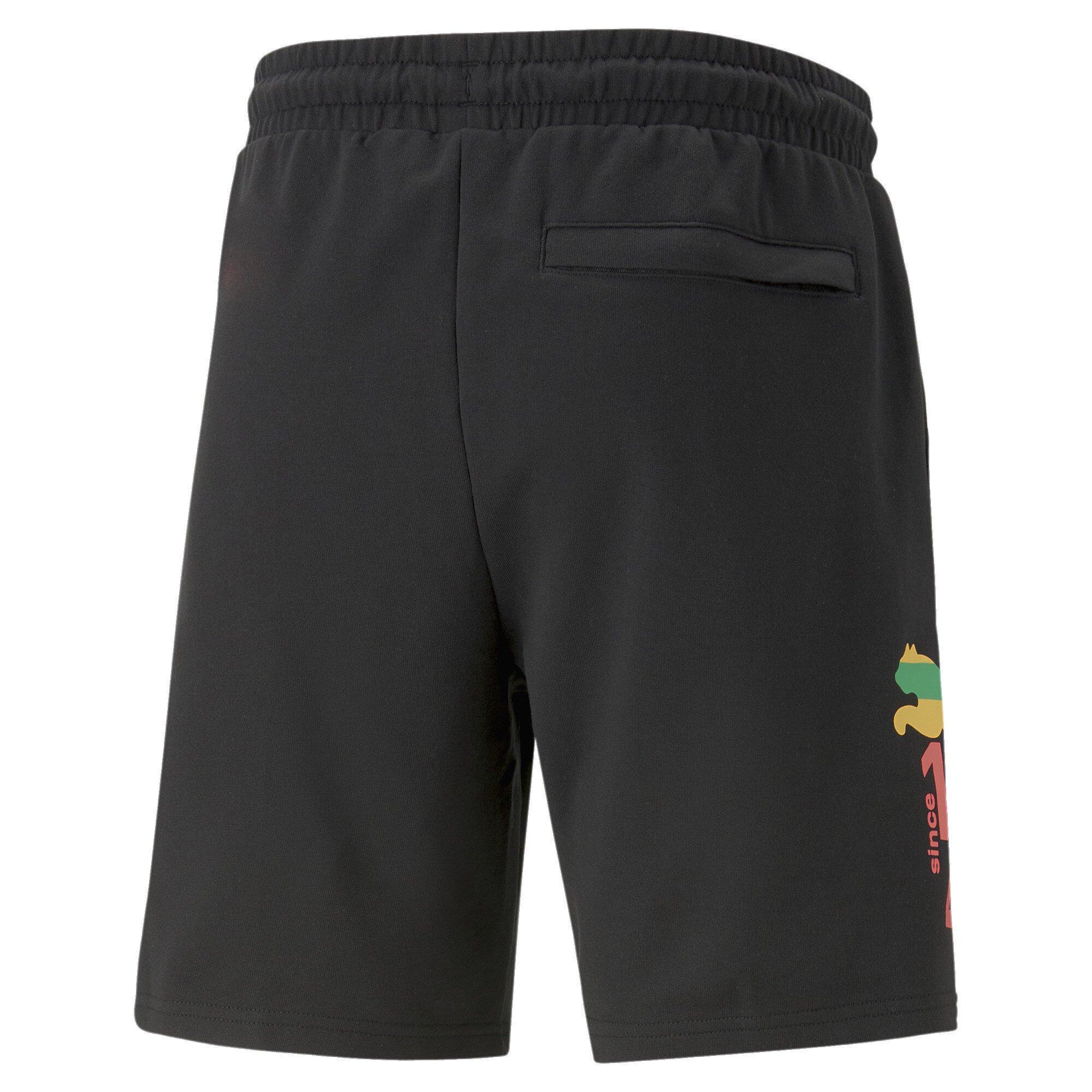PUMA Men's Worldwide 8" Shorts-Black - BLACK Thumbnail View 6