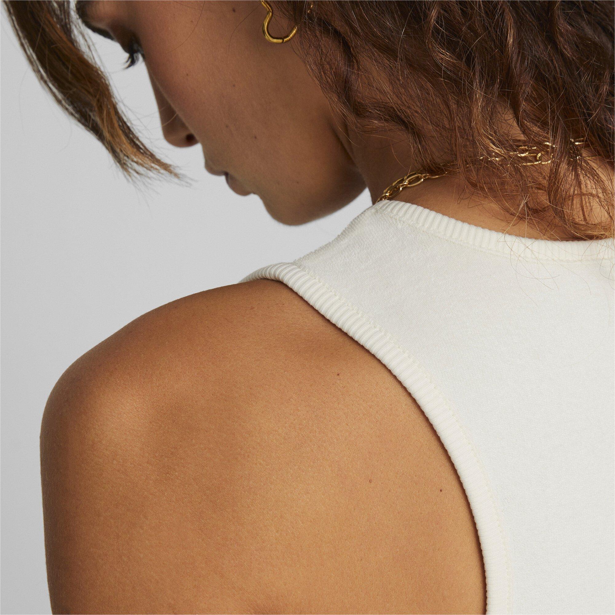 PUMA Women's Towelling Tank Top-Cream - CREAM Thumbnail View 6