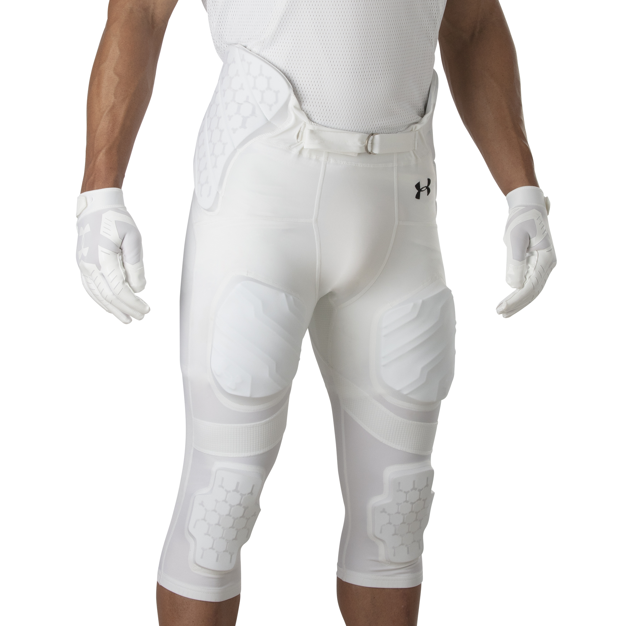 Under Armour Youth Gameday Armour Integrated Football Pants - White, Size: Large