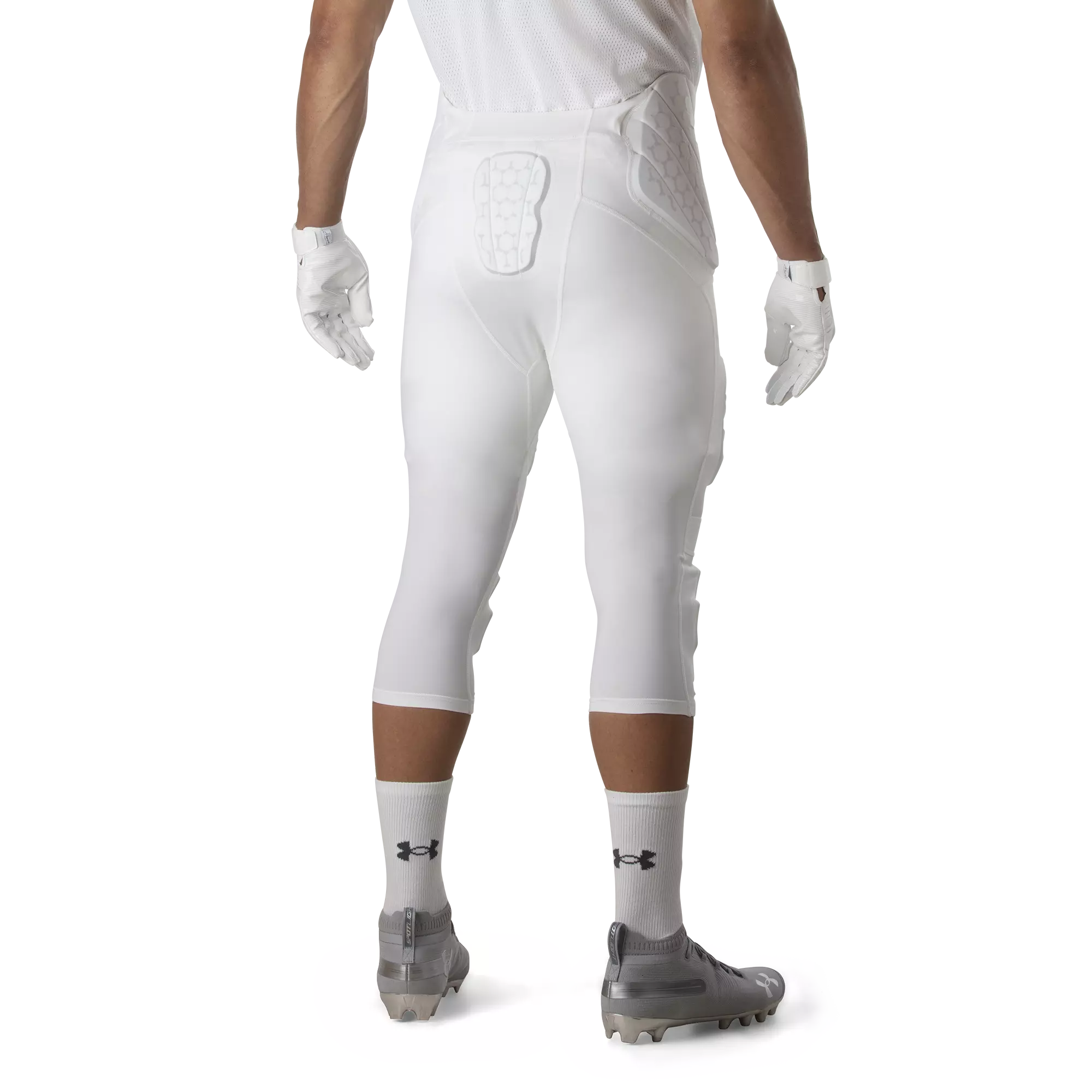 Under Armour Youth Gameday Armour Integrated Football Pant - White - WHITE