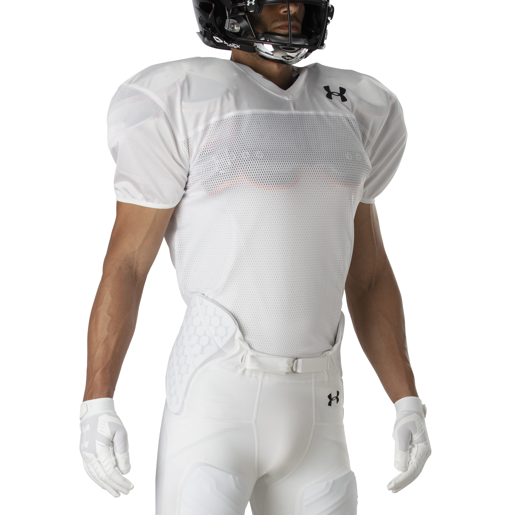 Under Armour Youth Football Practice Jersey - White