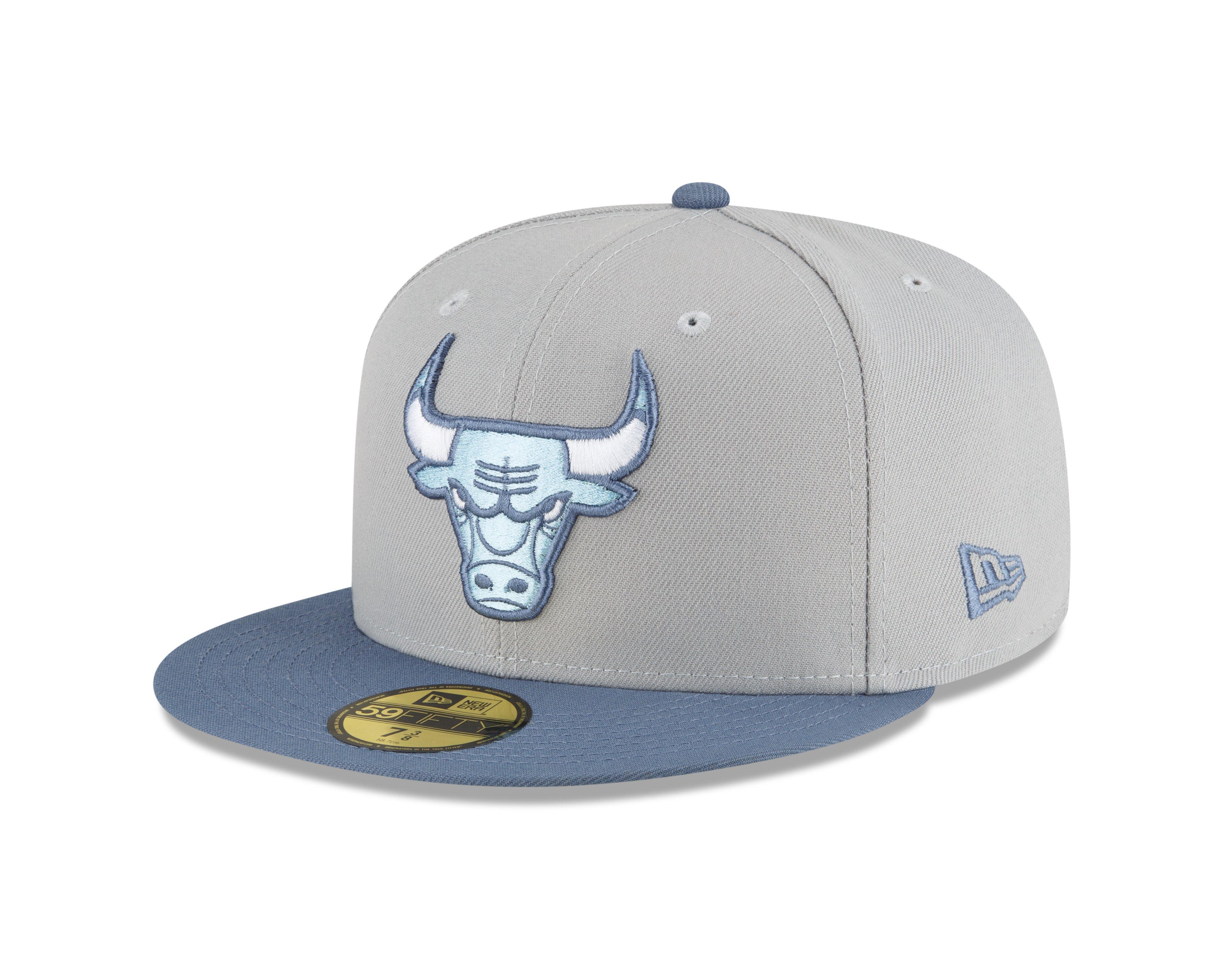 New Era Chicago Bulls 59FIFTY Blue Heritage Fitted Hat