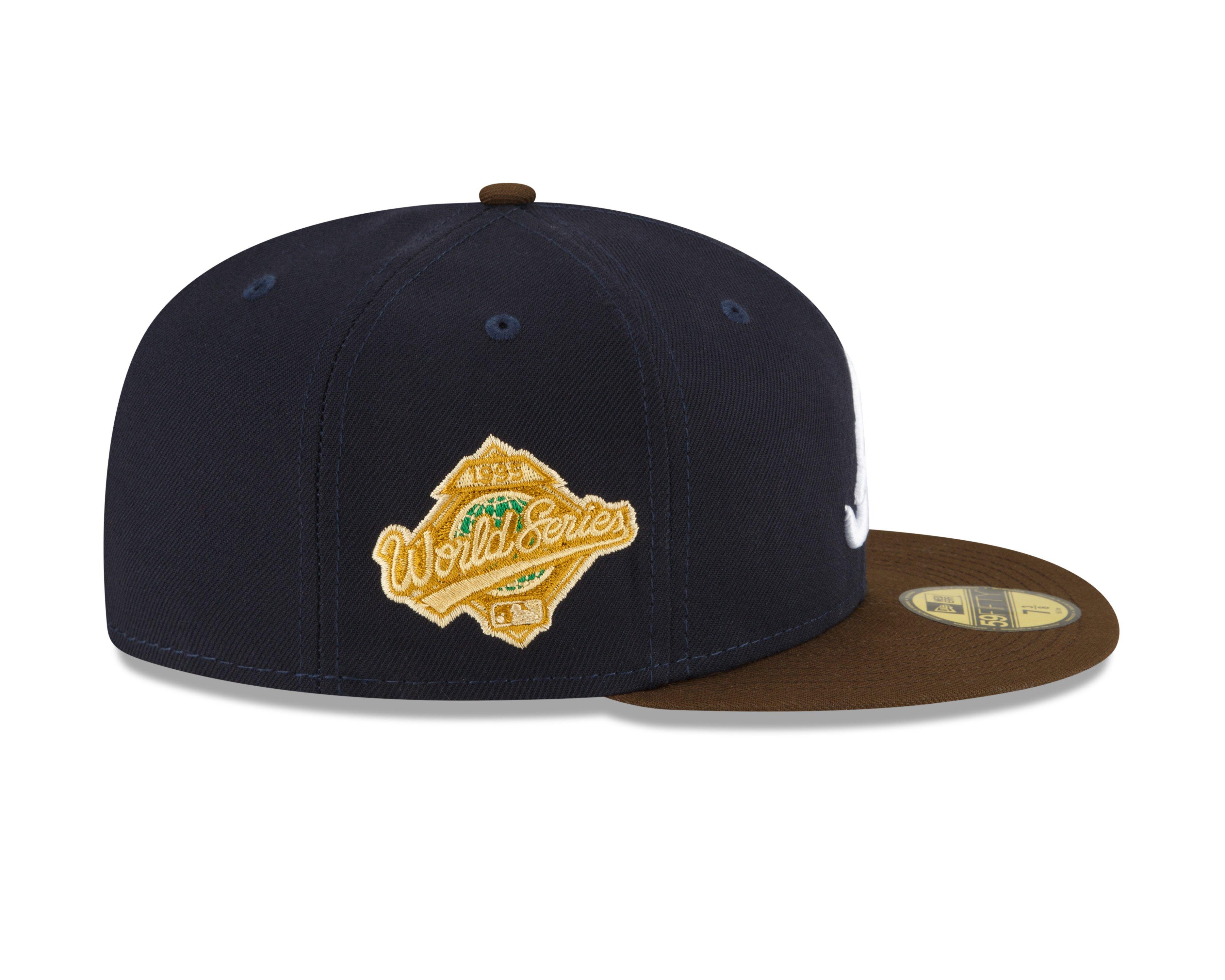 New Era Atlanta Braves 59FIFTY Classics on Brown Fitted Hat