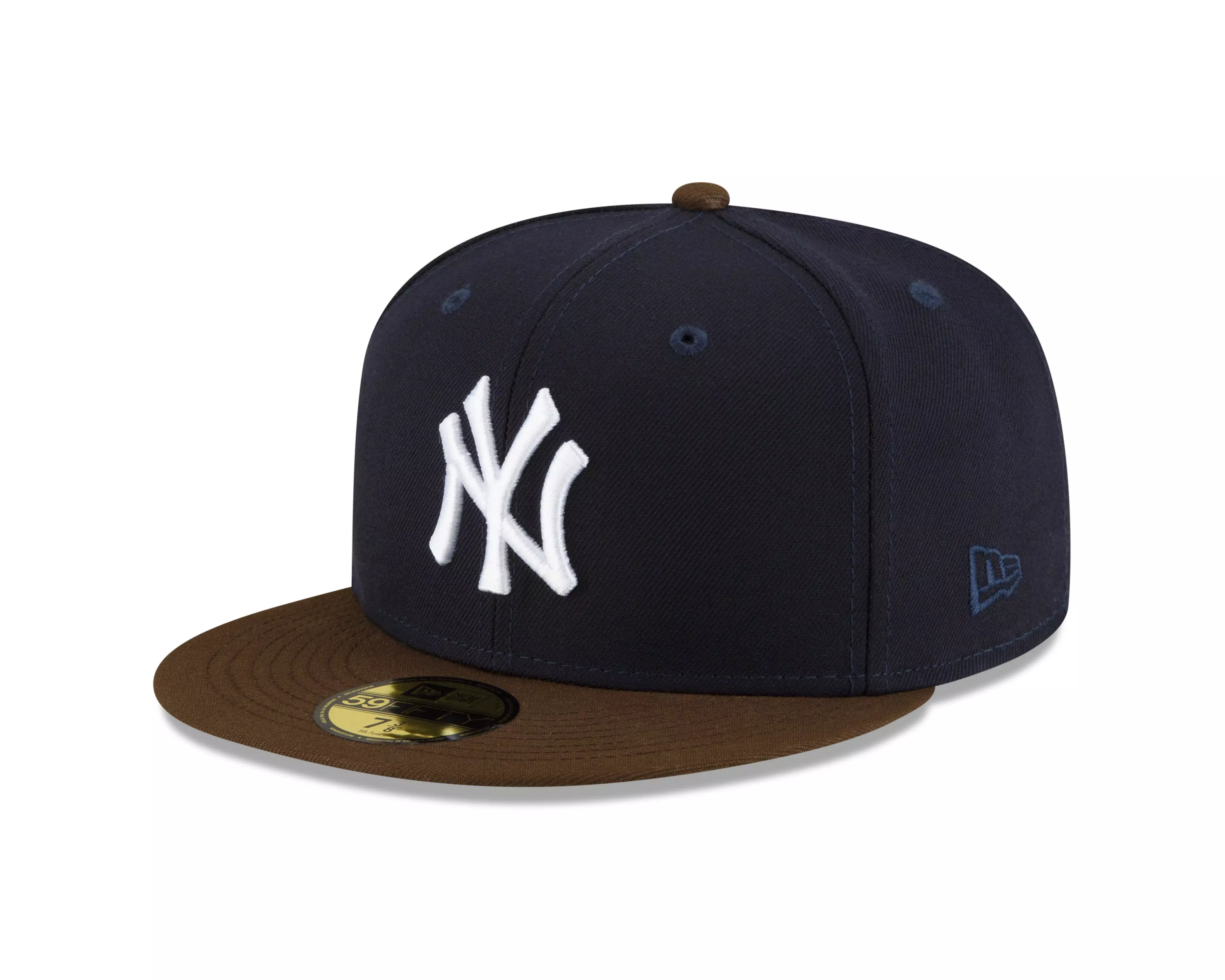 New Era New York Yankees 59FIFTY Classics on Brown Fitted Hat - NAVY