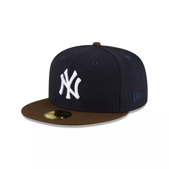 New Era Harvest 5950 17202 New York Yankees Hat - Brown/Navy