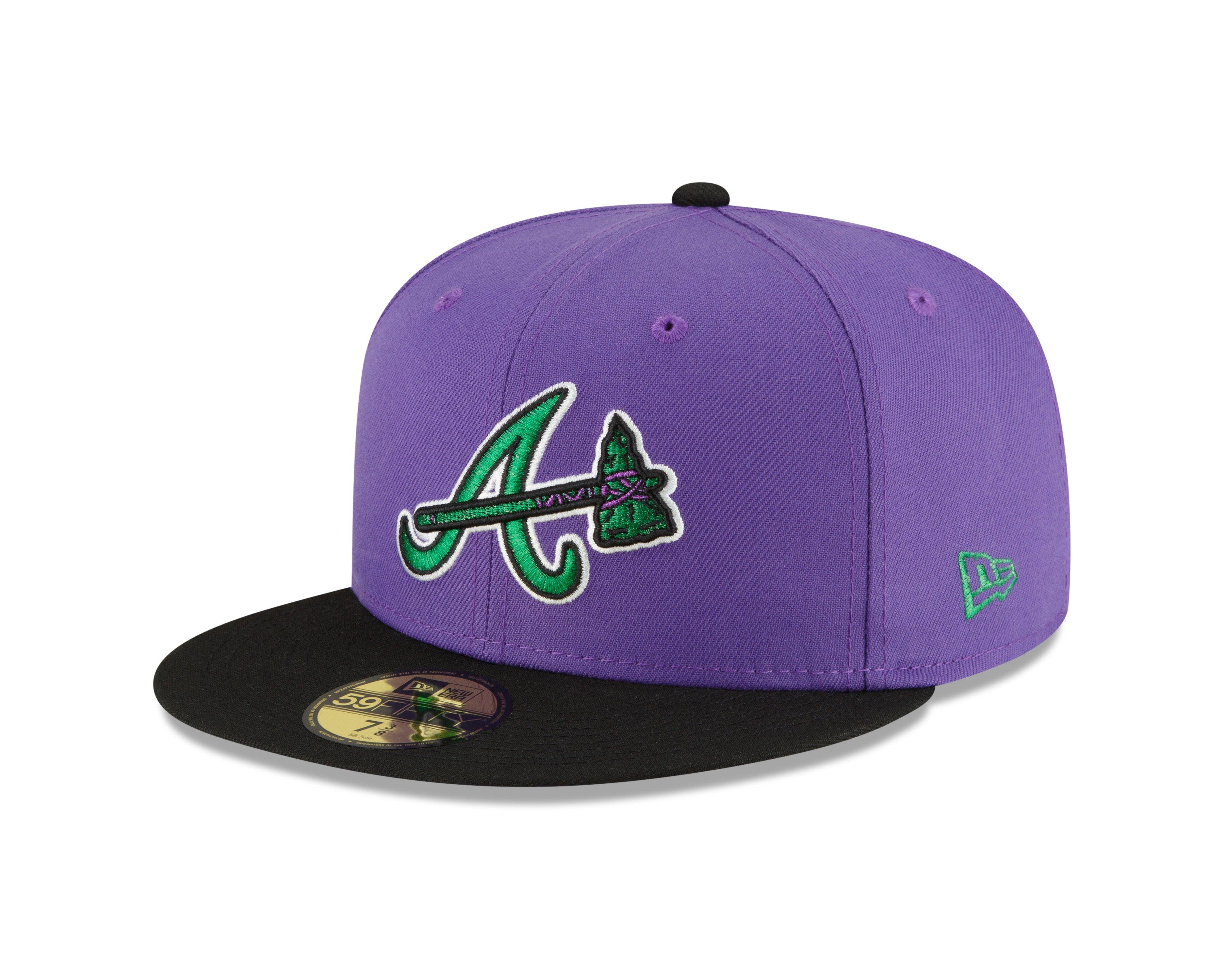 New Era Atlanta Braves 59FIFTY Craft IPA Fitted Hat - PURPLE