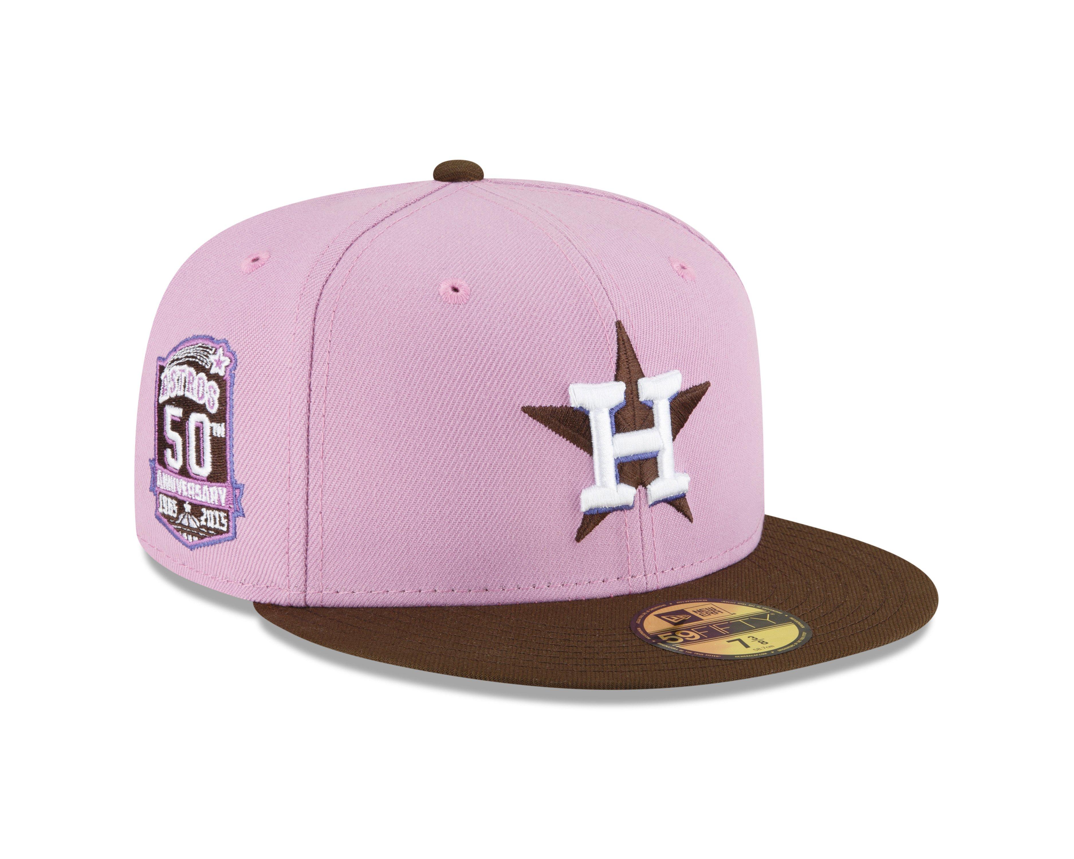 Pro Standard Houston Astros Off White Yellow Undervisor Snapback Hat - Hibbett