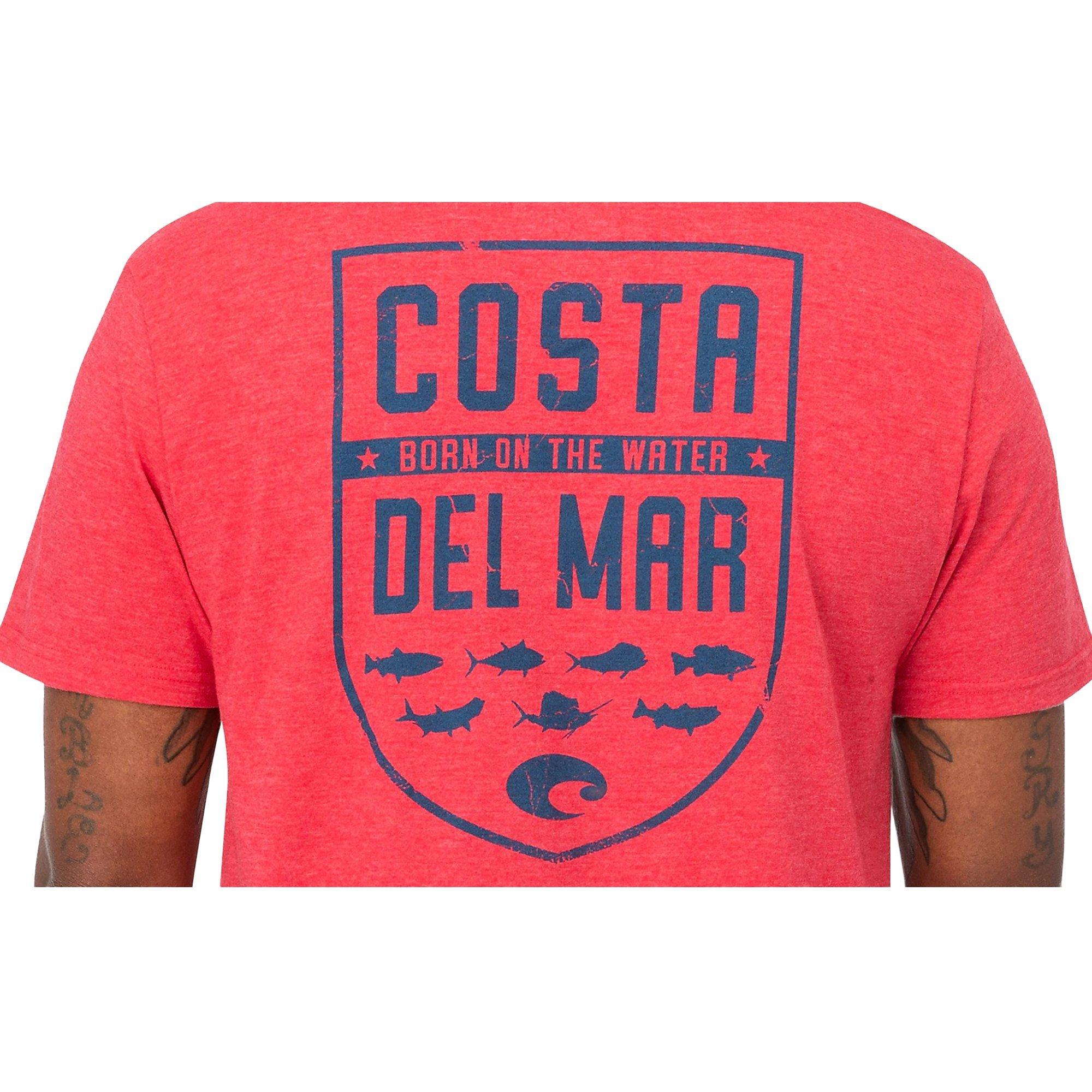 Costa Del Mar Men's Species Shield Tee-Red - RED Thumbnail View 3