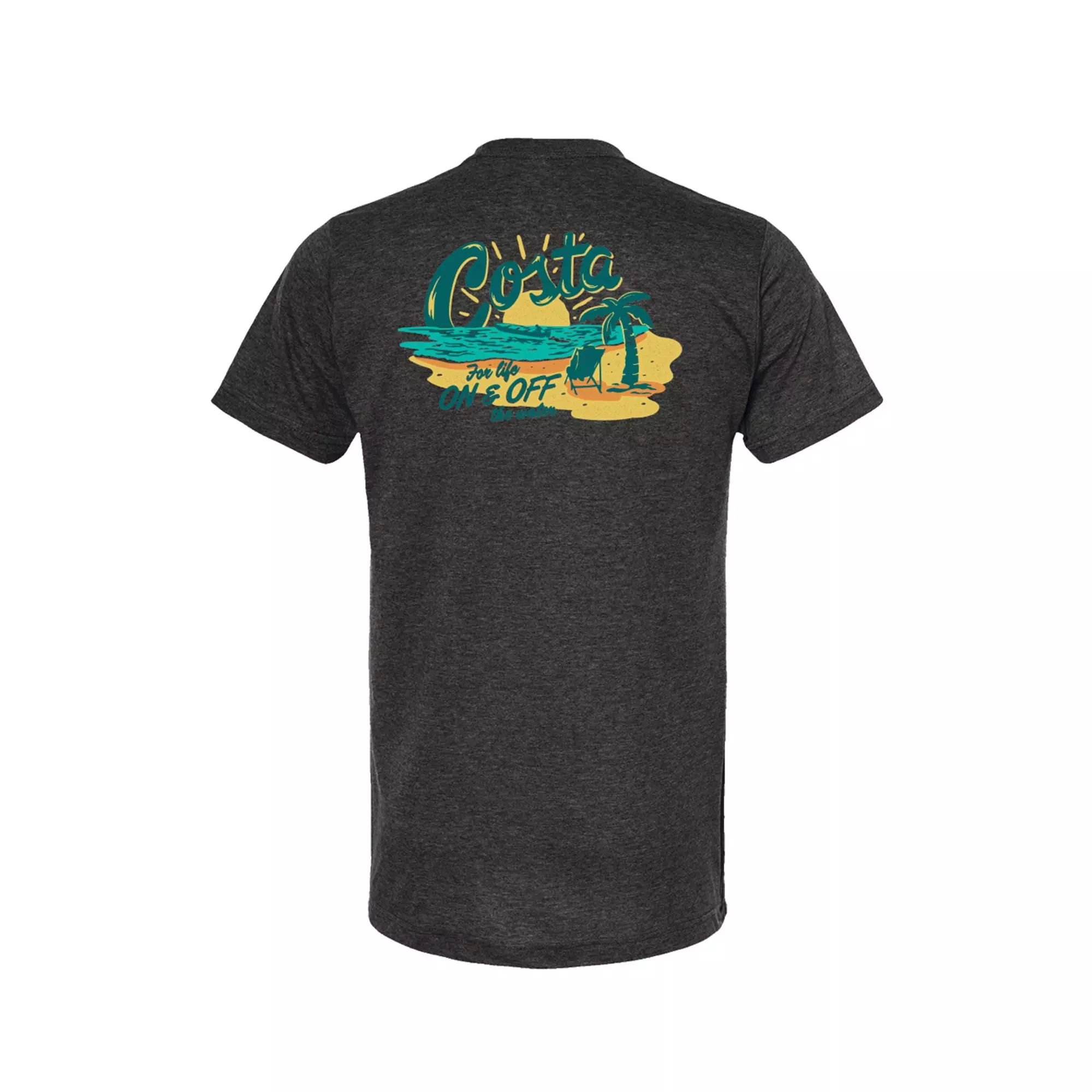 Costa Del Mar Men's Life Tee-Dark Grey - DARK GREY