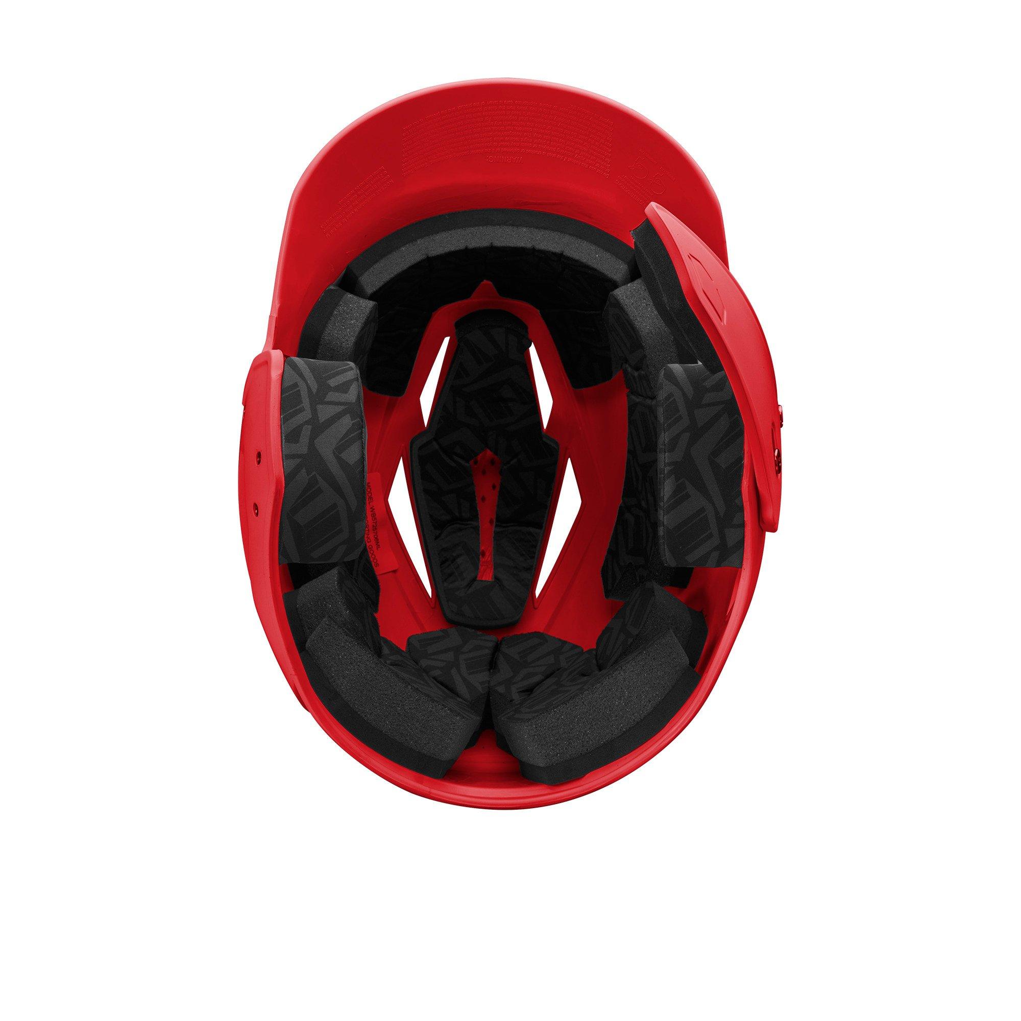 EvoShield XVT 2.0 Matte RHH Batting Helmet - Scarlet