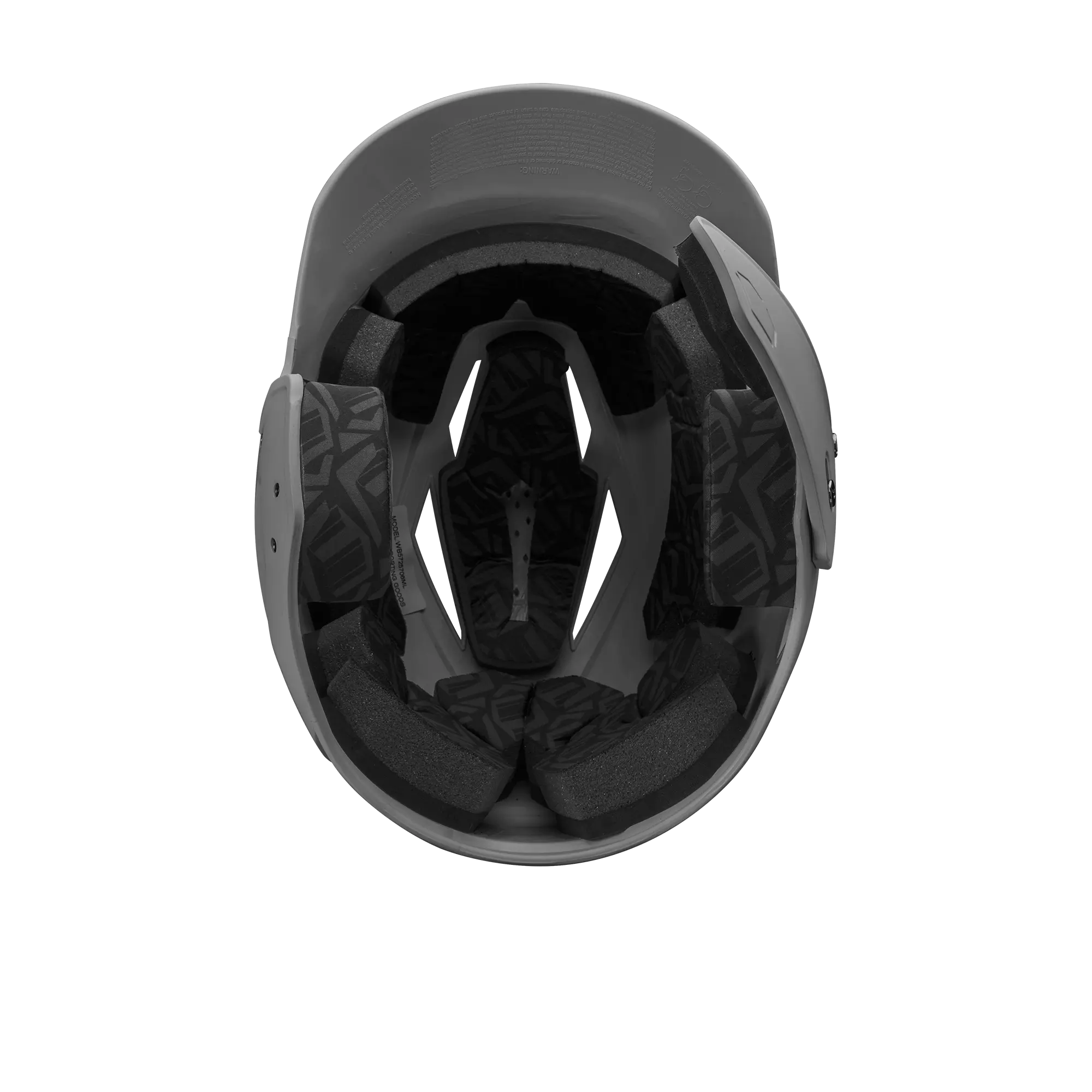 EvoShield XVT 2.0 Matte LHH Batting Helmet - Charcoal - CHARCOAL