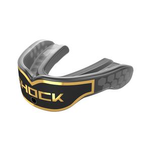 Shock Doctor Youth Gel Max Power Print Football Mouthguard - Black/Gold