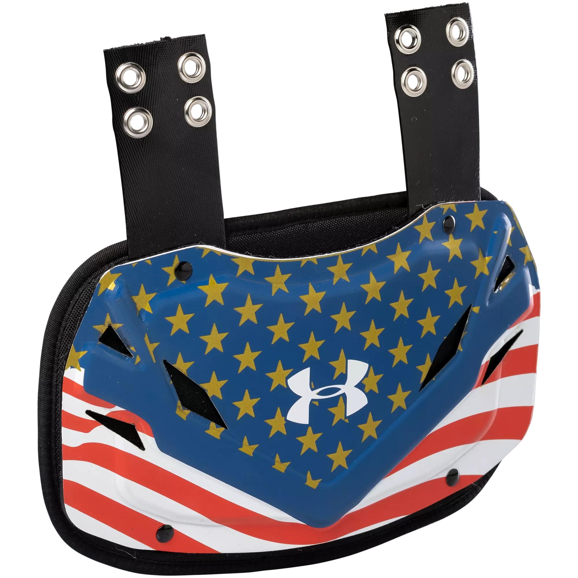 Under Armour Gameday American Flag Football Backplate - RED/BLUE